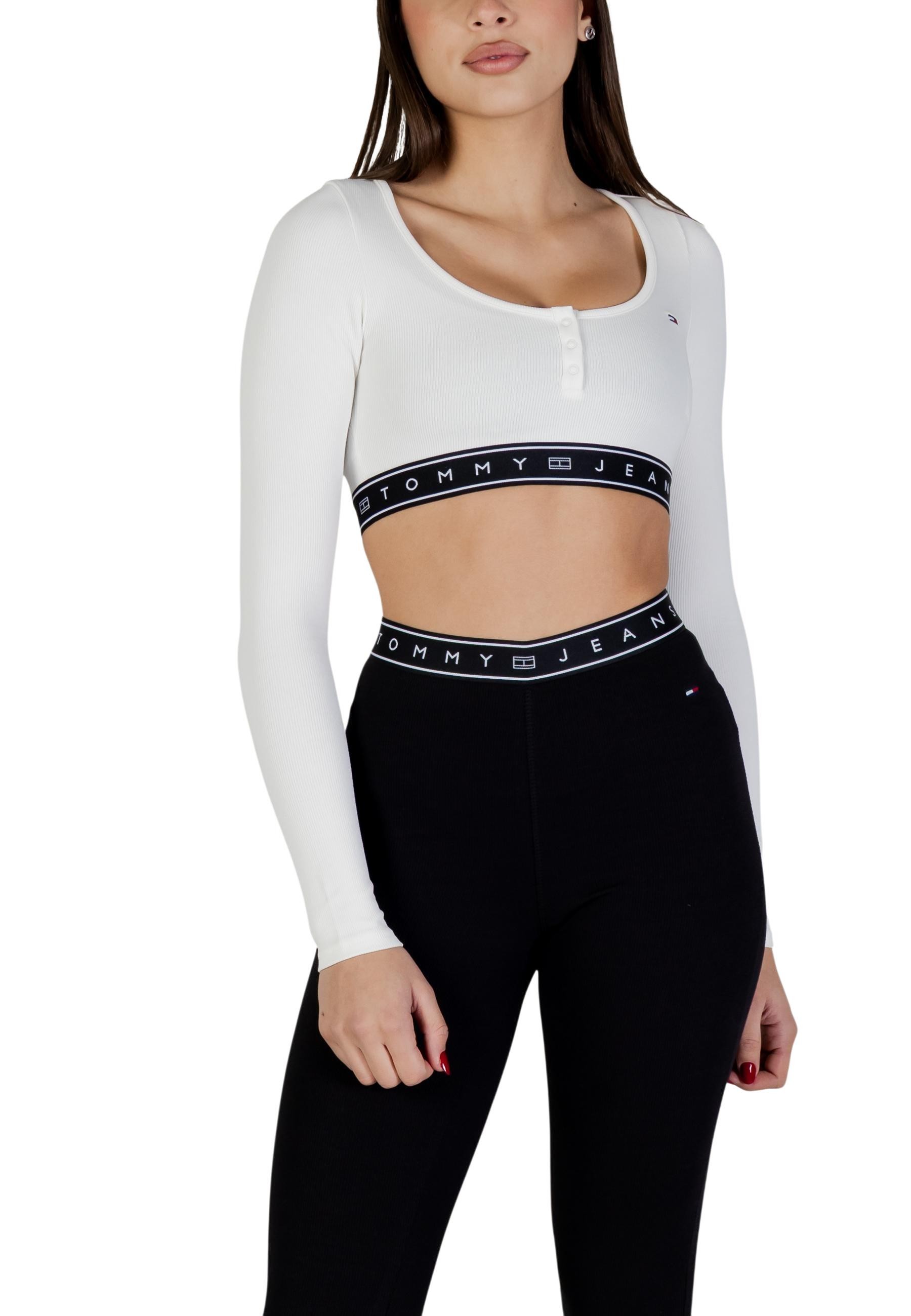 Tommy Hilfiger crop tričko s dlouhým rukávem