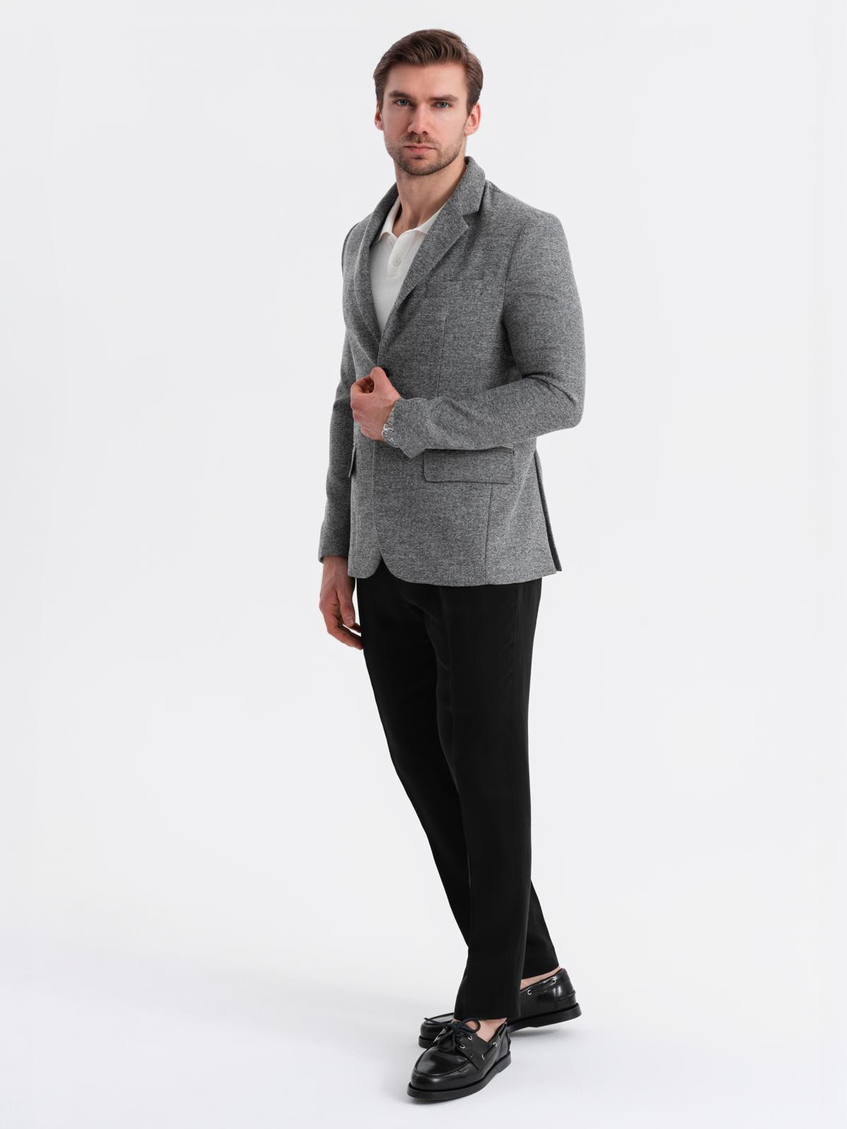 Ombre Classic men&#039;s blazer with rayon - gray
