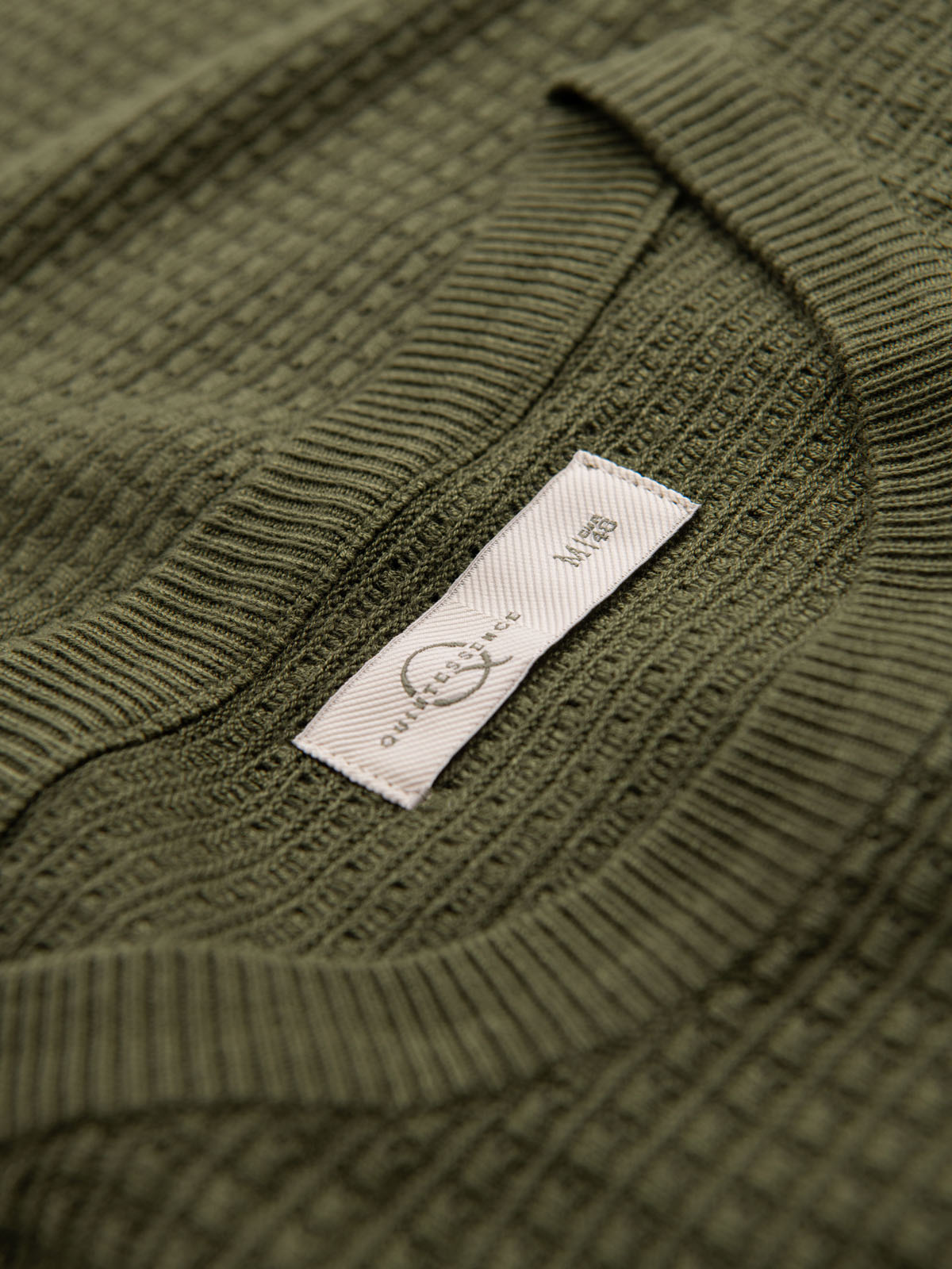 Ombre Structured knitted shirt for men - olive