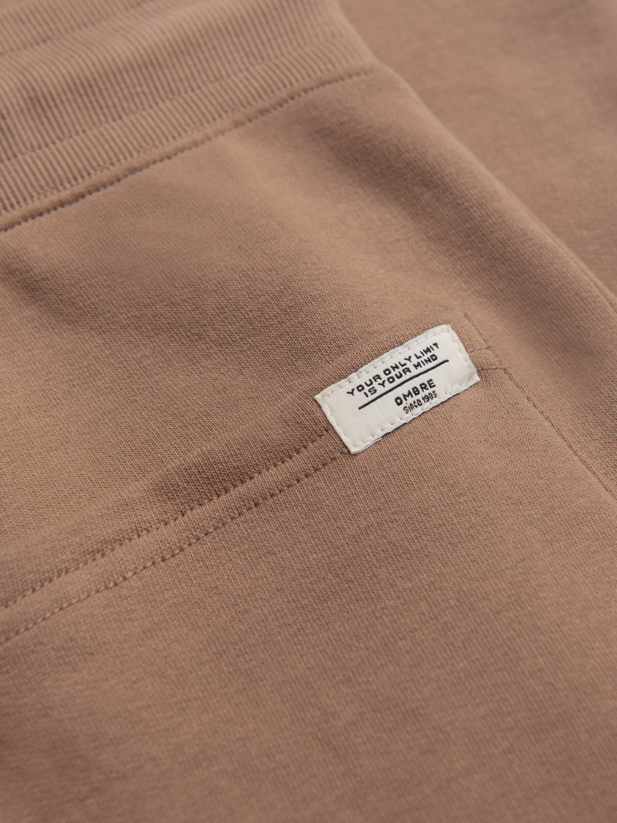 Ombre Men's sweatpants with unlined leg - brown