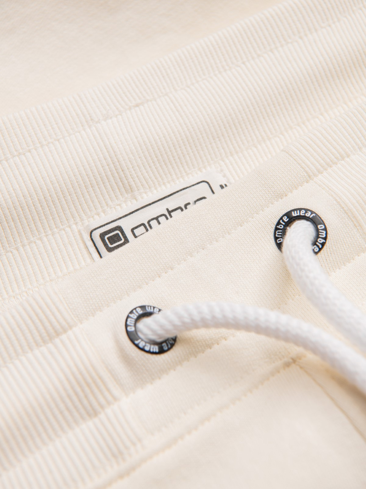 Ombre Men's sweatpants with unlined leg - cream