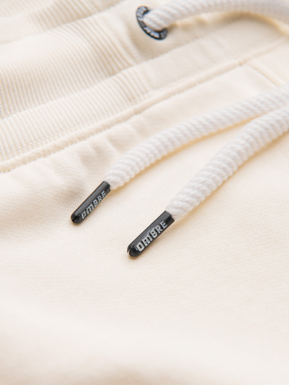 Ombre Men's sweatpants with unlined leg - cream