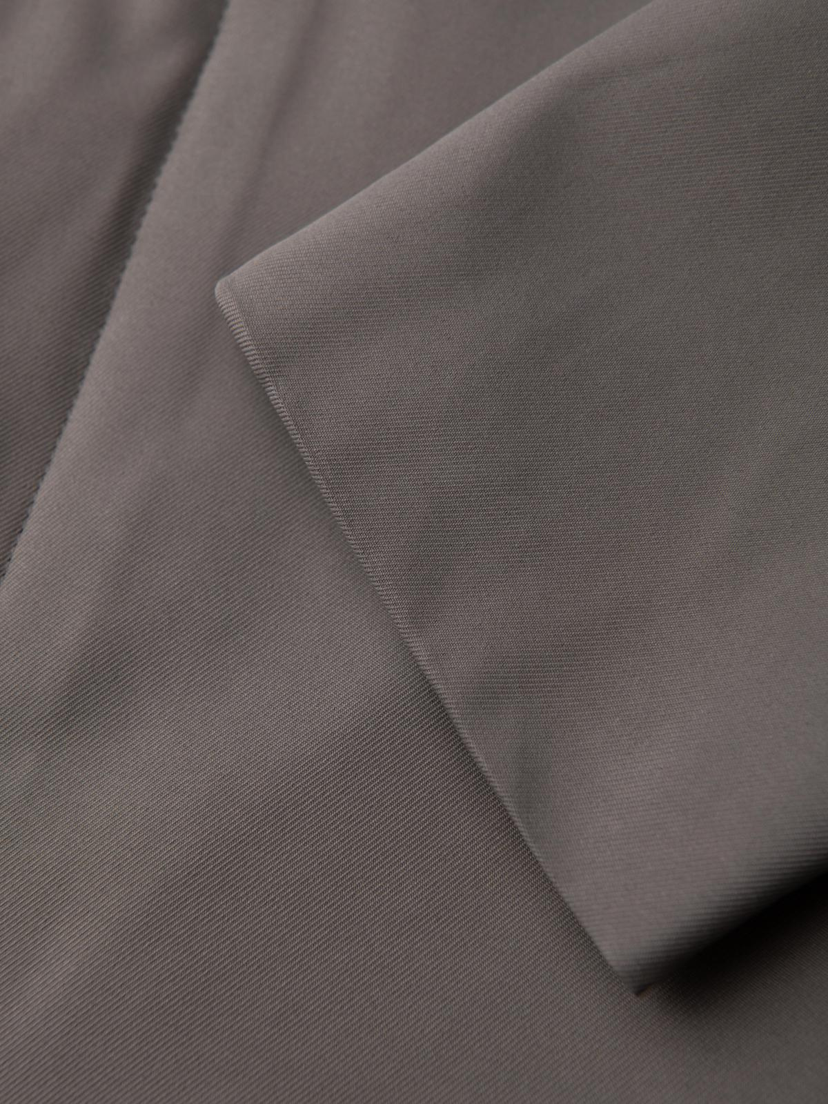 Ombre Men&#039;s minimalist coat with detachable vest - ash