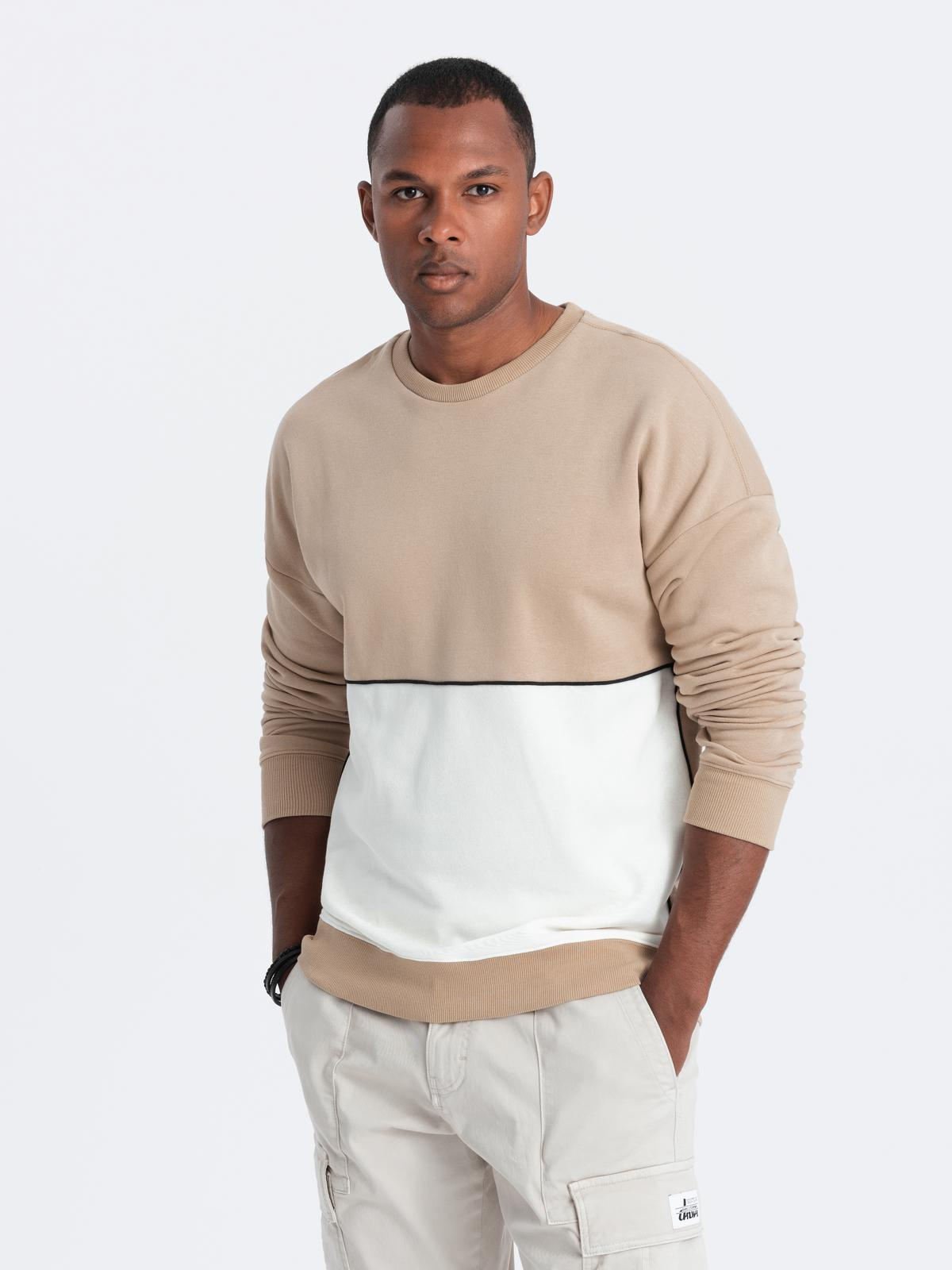 Ombre Men's OVERSIZE sweatshirt with contrasting color combination