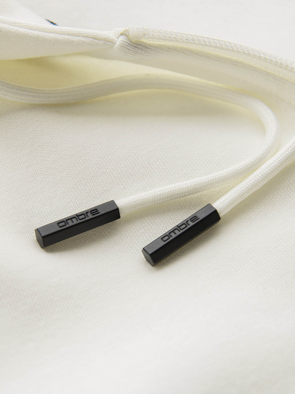 Ombre Men&#039;s unbuttoned cotton BASIC sweatshirt - cream