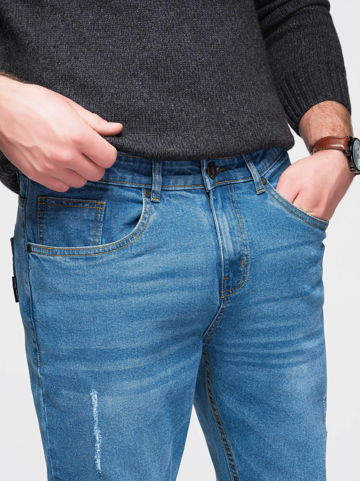 Pánske rifle Ombre Regular Fit modré