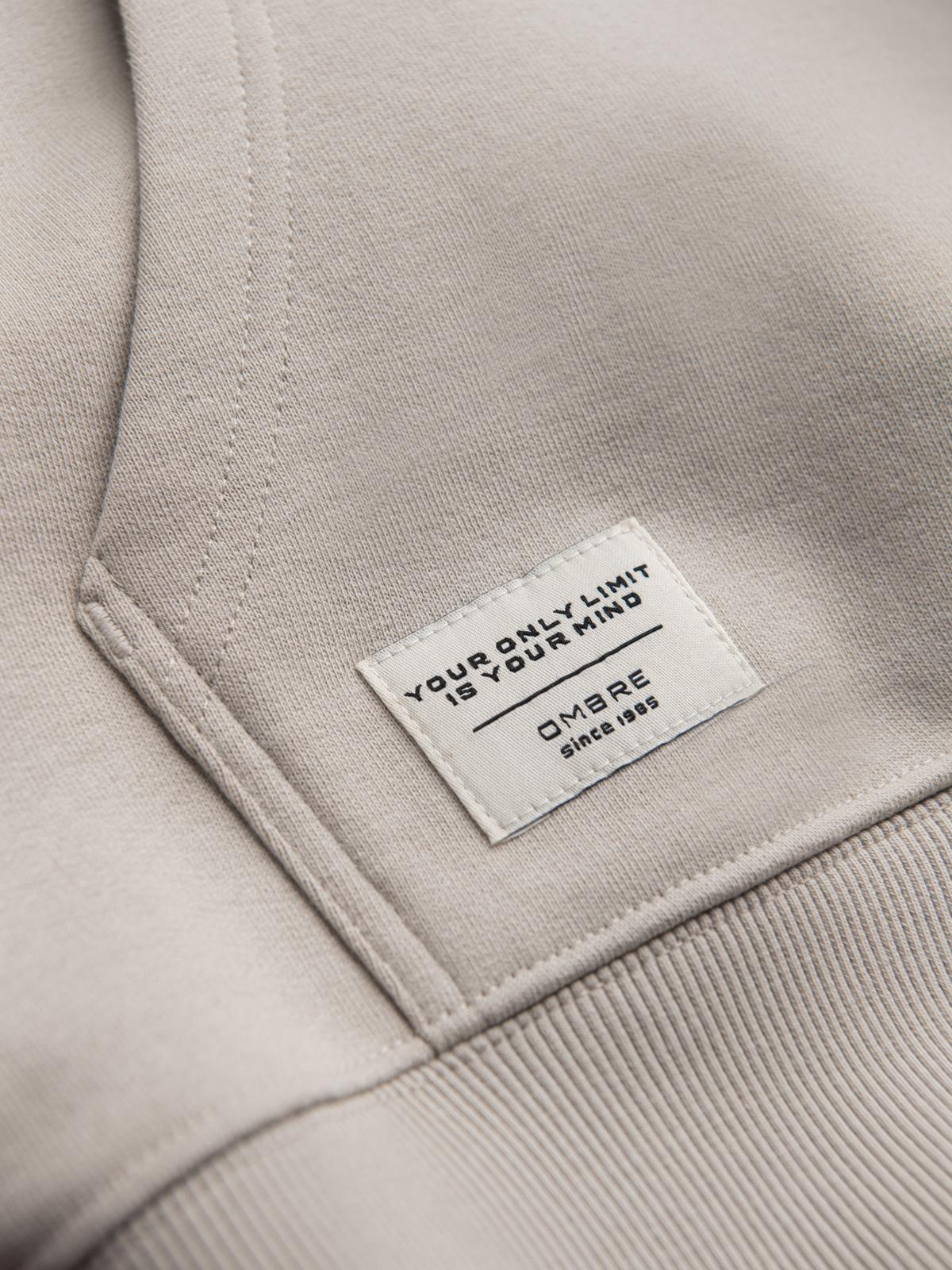 Ombre Men's BASIC kangaroo hooded sweatshirt