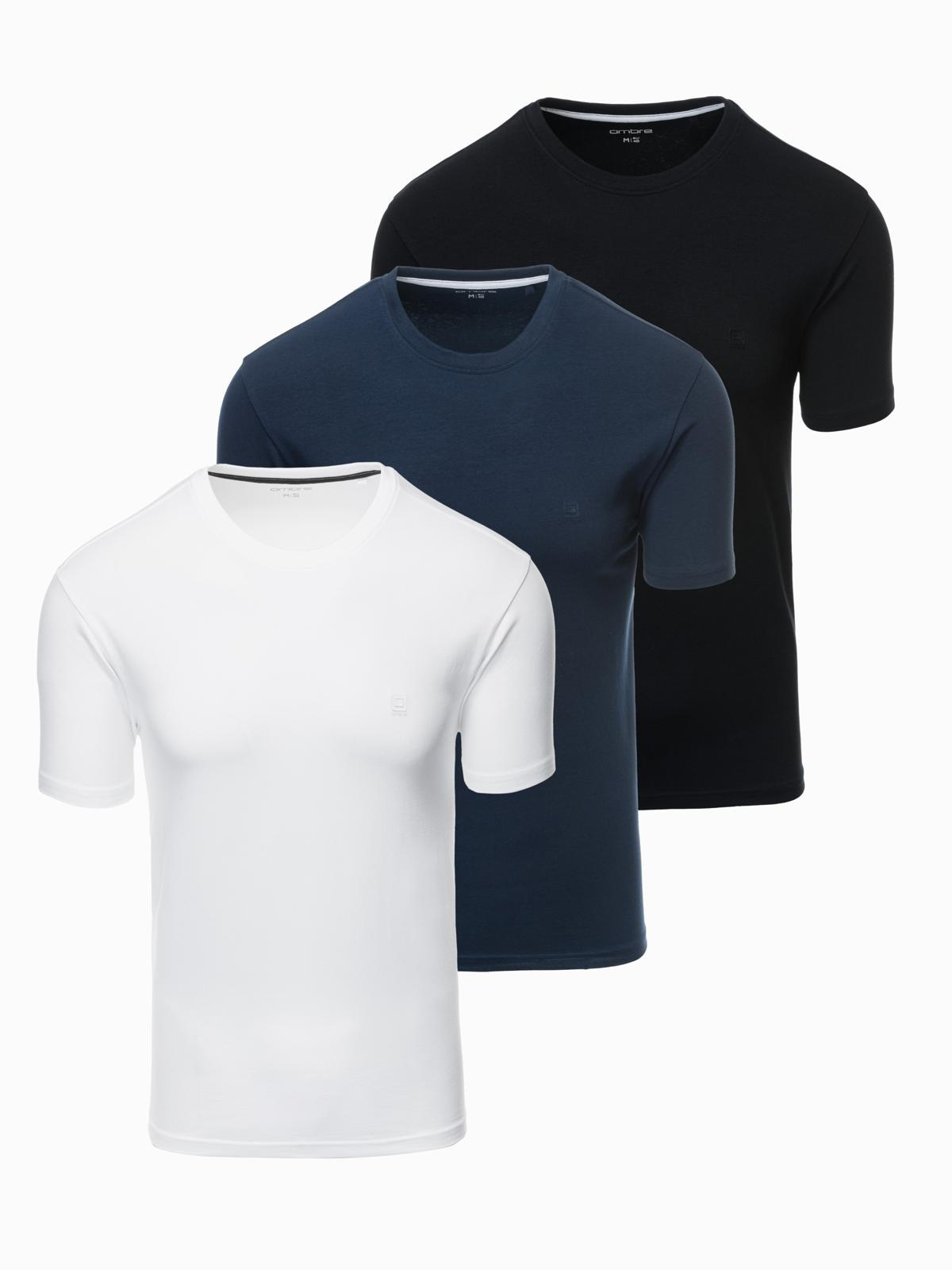 Ombre Set of men&#039;s t-shirts with round neckline