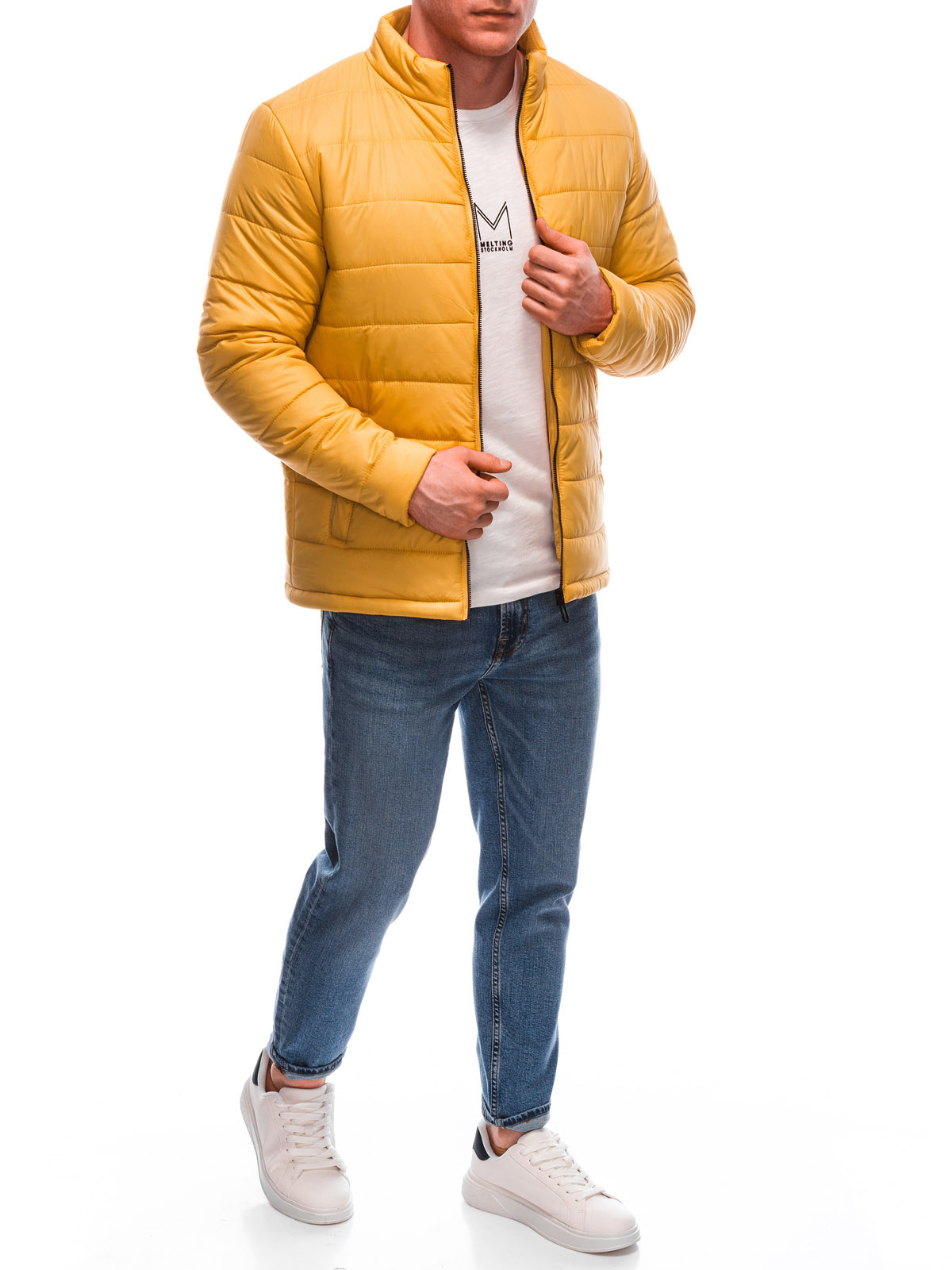 Edoti Men's mid-season quilted jacket