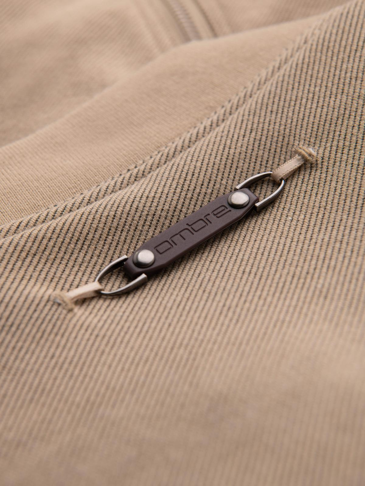 Ombre Men&#039;s raglan sleeve bomber jacket - warm beige