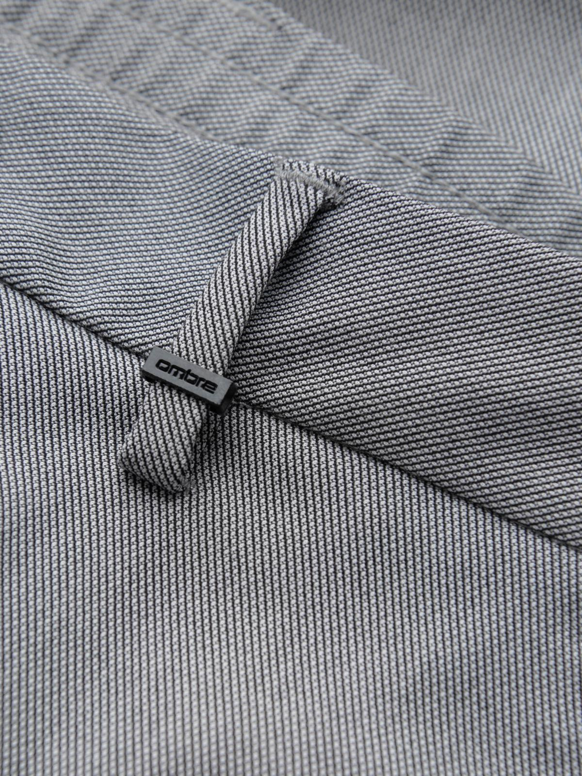 Ombre Men&#039;s REGULAR FIT chino pants with elastic waistband - gray