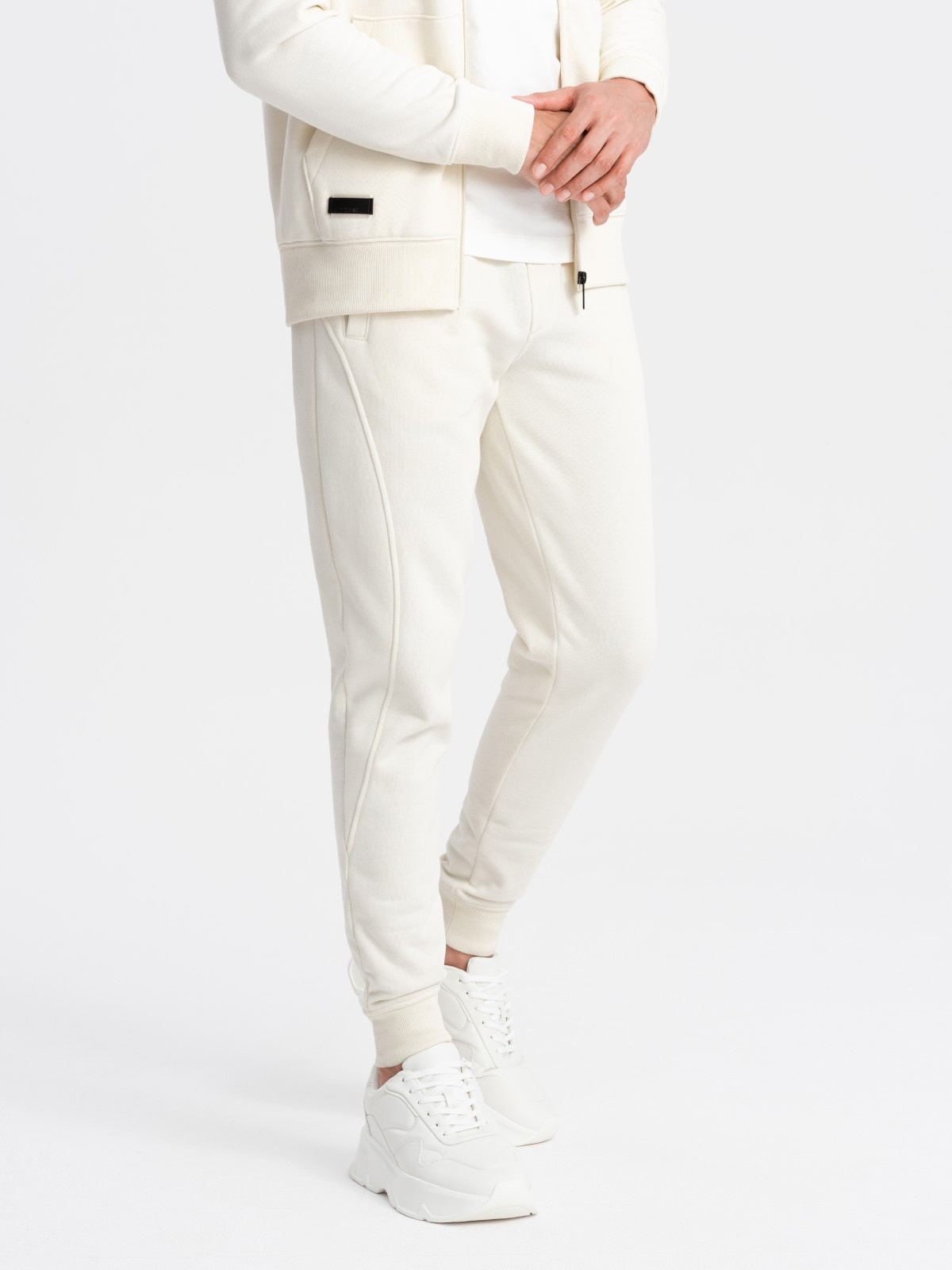 Ombre BASIC men's sweatshirt set unbuttoned sweatshirt + joggers