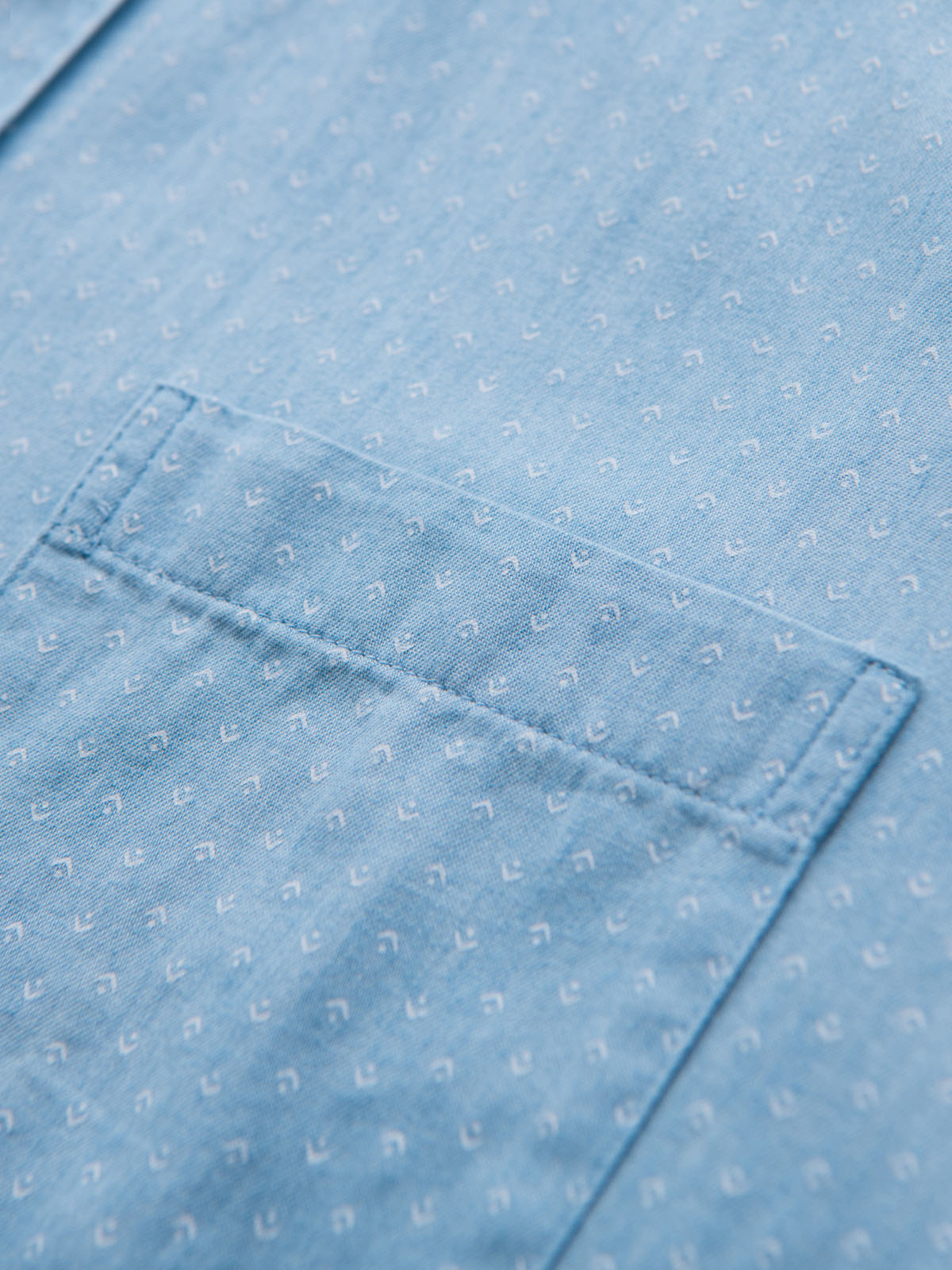 Pánska vzorovaná denim košeľa Ombre