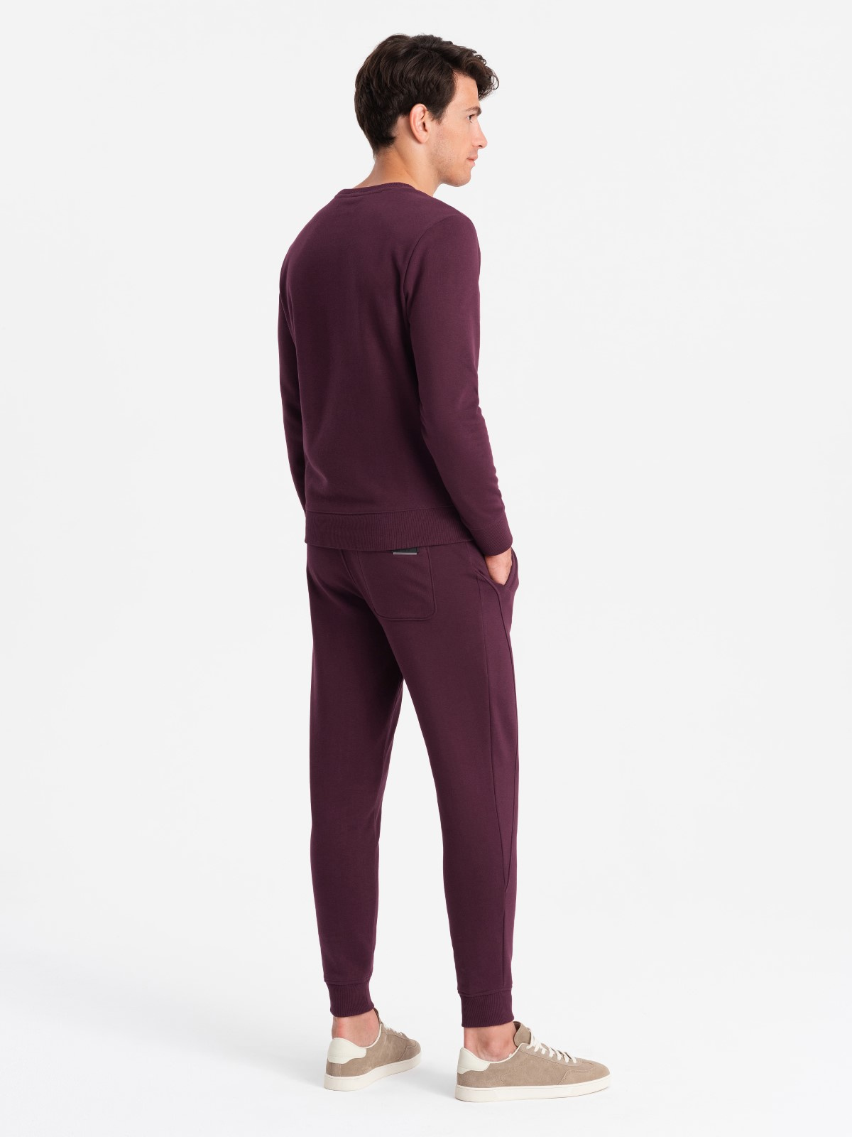 Ombre BASIC men's cotton sweatshirt set BASIC sweatshirt + joggers