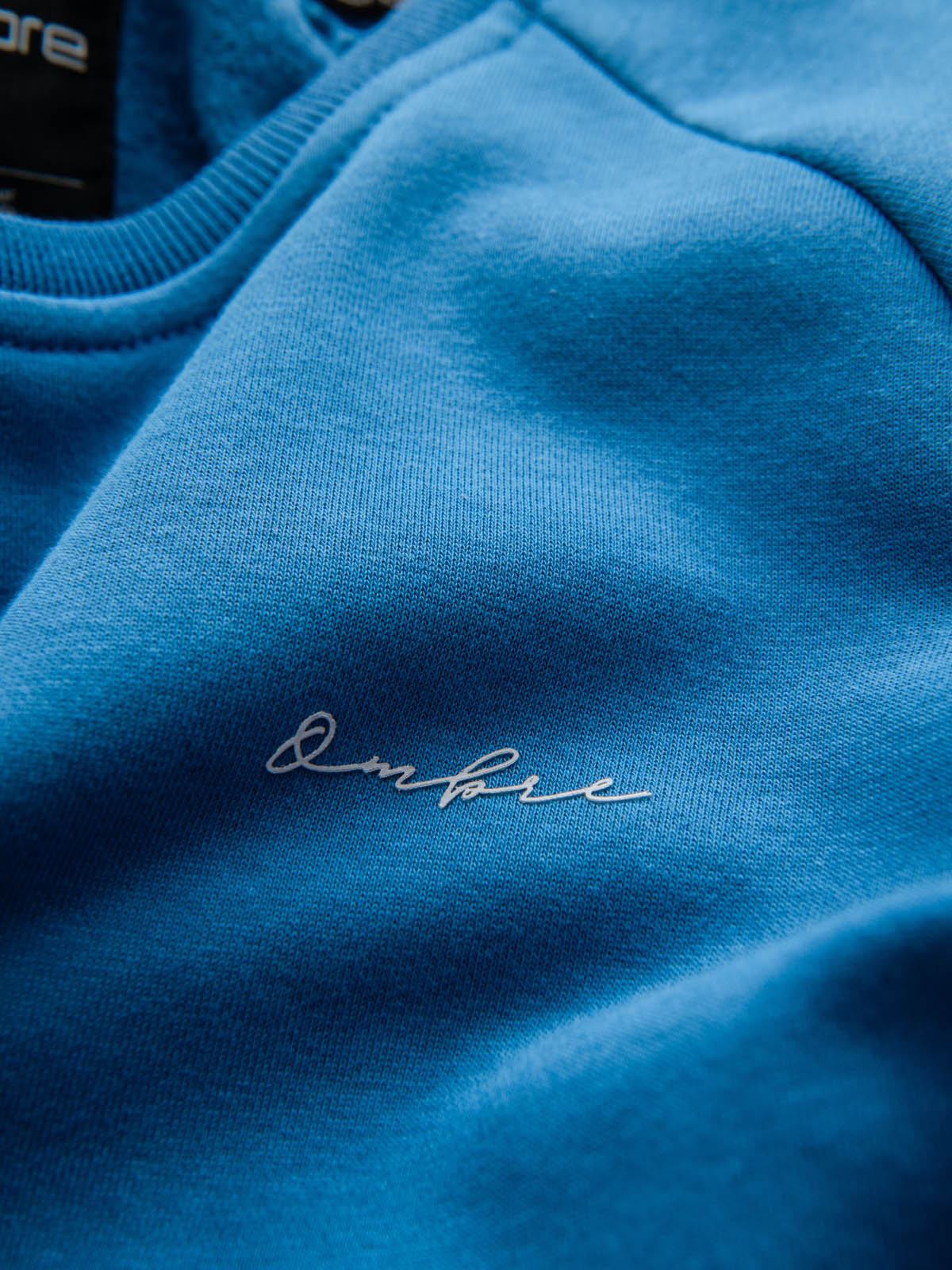 Ombre Tri-color men&#039;s sweatshirt with raglan sleeves - blue