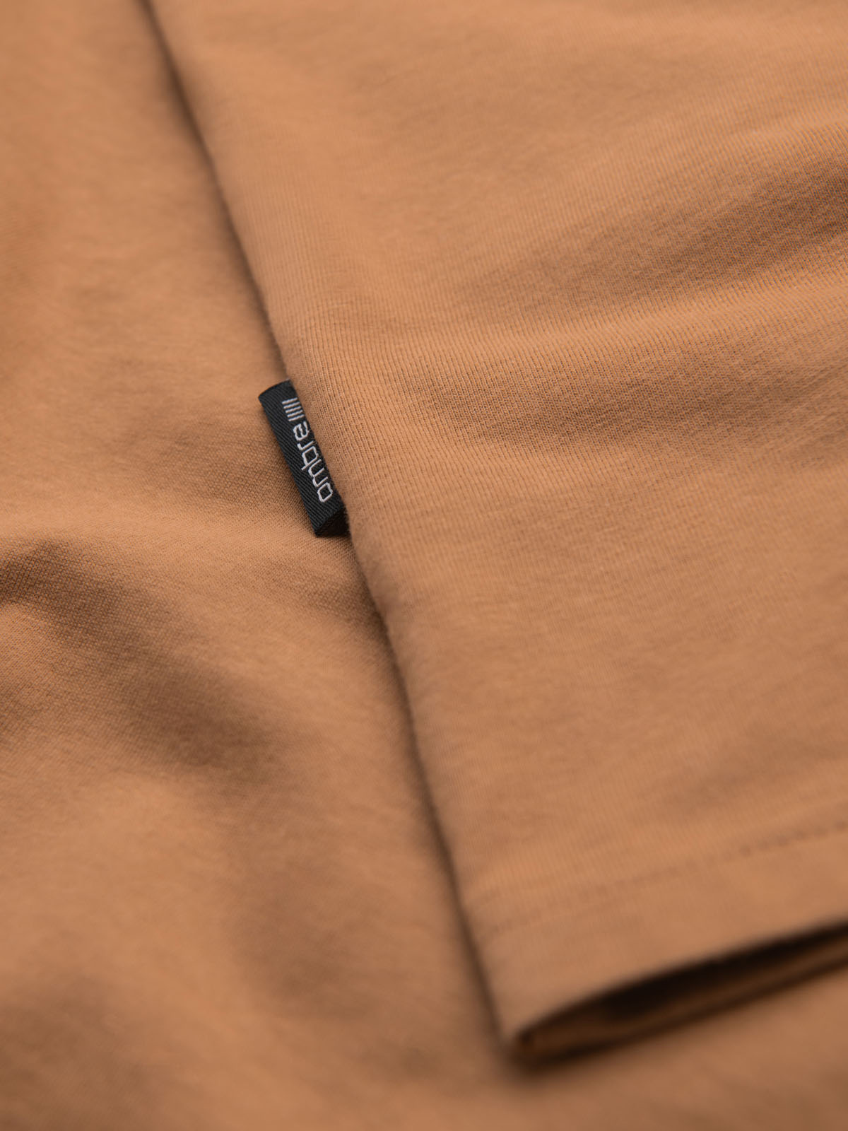 Ombre BASIC men's classic cotton T-shirt - brown
