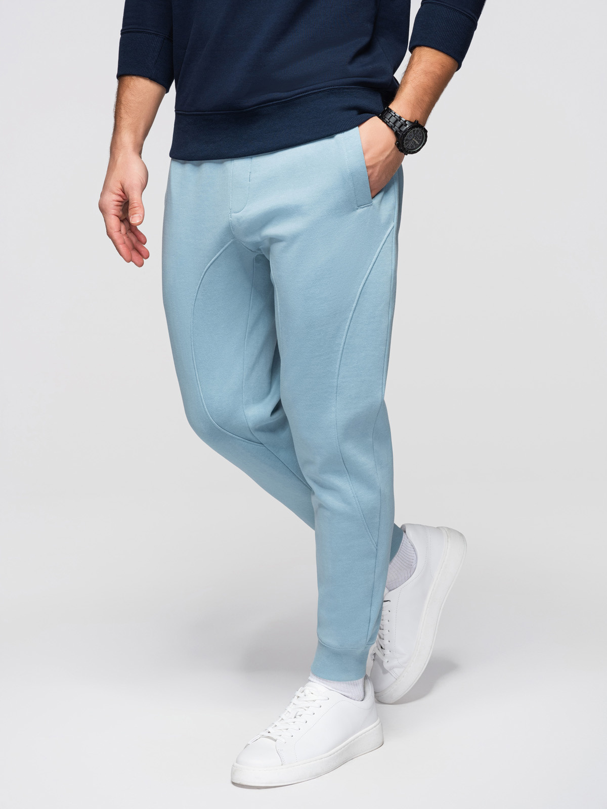 Ombre pánske BASIC modré tepláky
