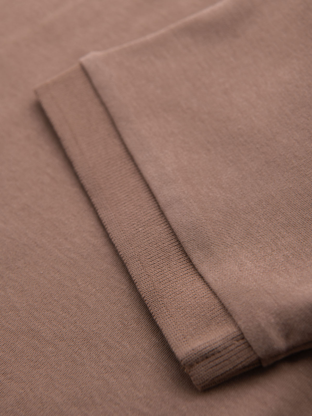 Ombre Men&#039;s polo shirt with zipper neckline - light brown