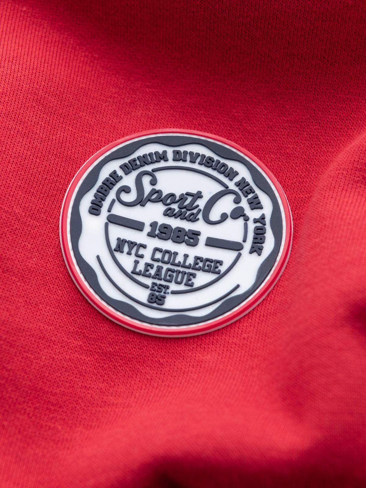 Hanorac cu guler rotund pentru bărbați, cu imprimeu ombre