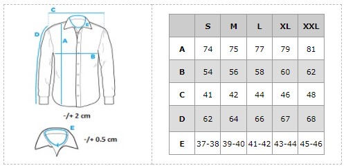 Ombre Men's shirt with long sleeves