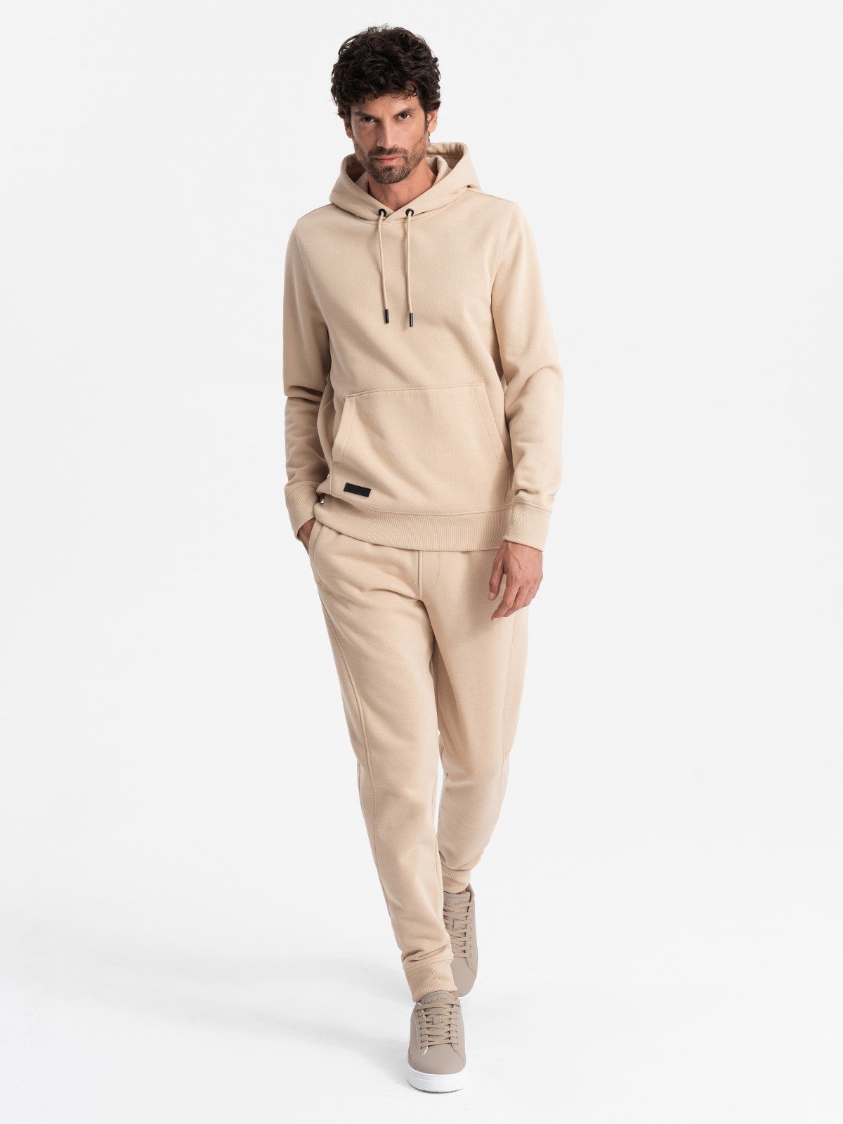 Ombre BASIC men's cotton tracksuit set kangaroo sweatshirt + joggers