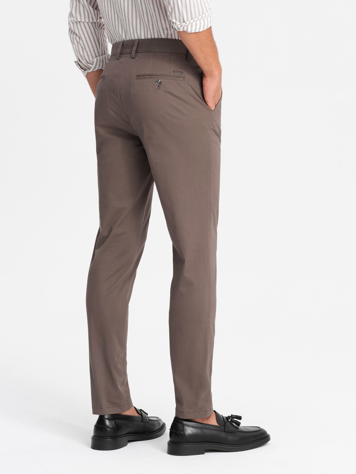 Ombre Men&#039;s uniform REGULAR FIT chino pants - brown
