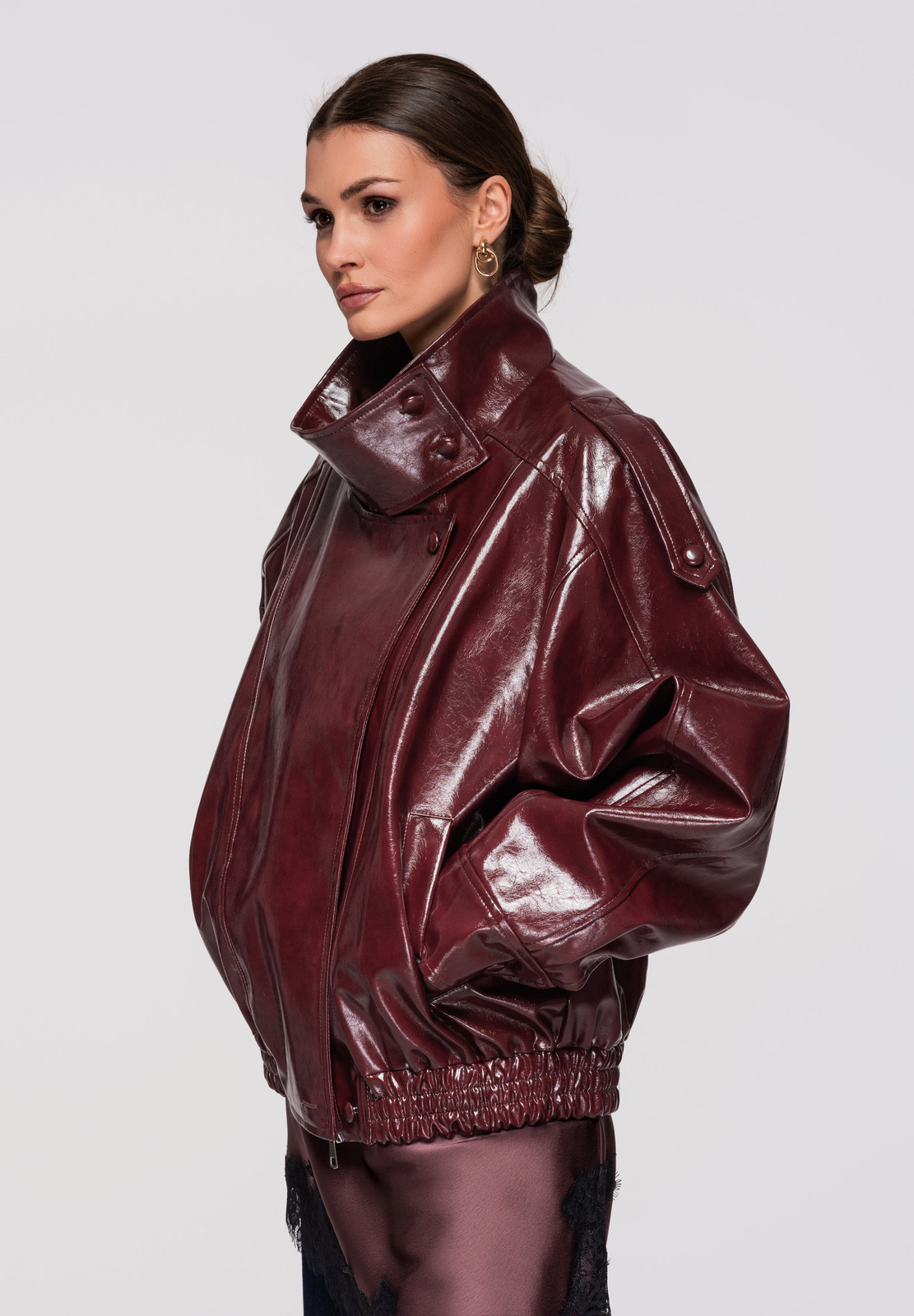 Дамско късо яке тип тренчкот LARICA