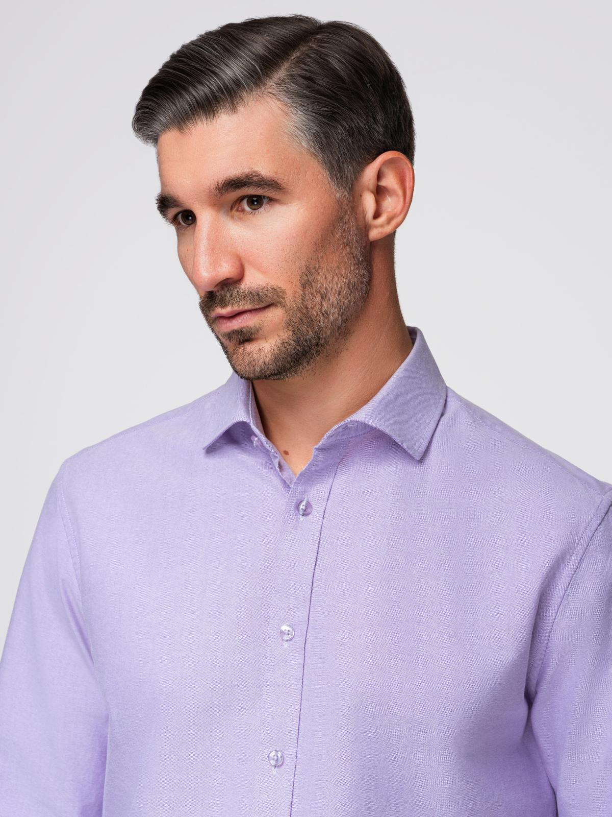 Ombre Men&#039;s cotton pastel oxford shirt - lavender