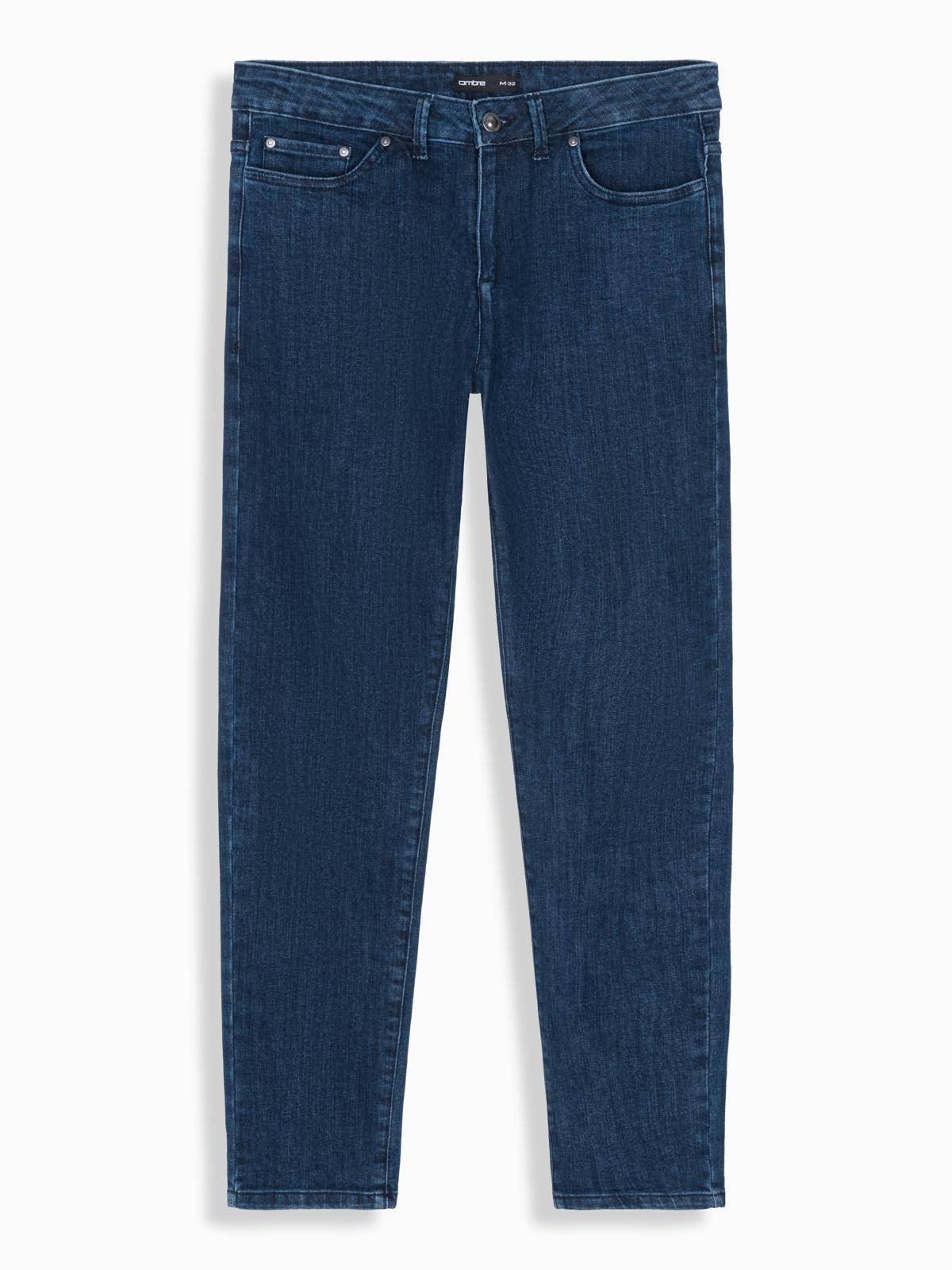 Ombre Classic men&#039;s SLIM FIT jeans with elastane - dark blue