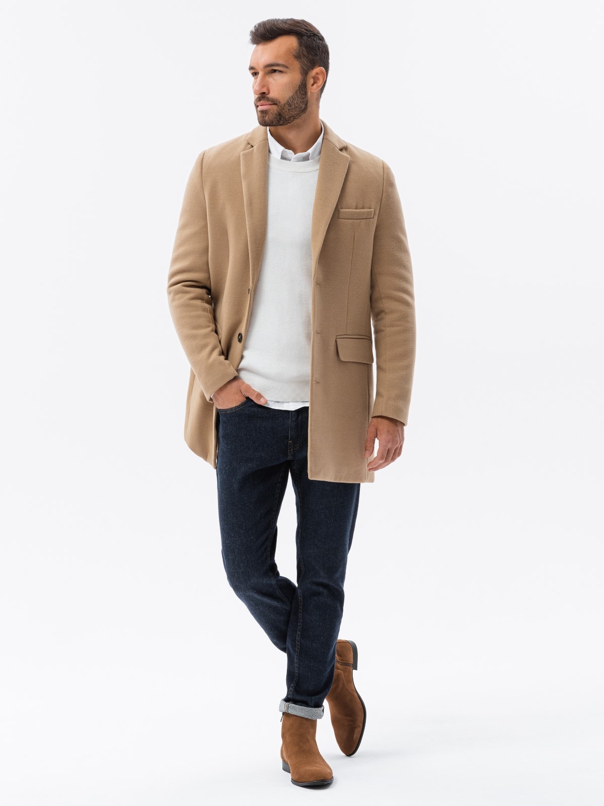 Palton  barbati Ombre