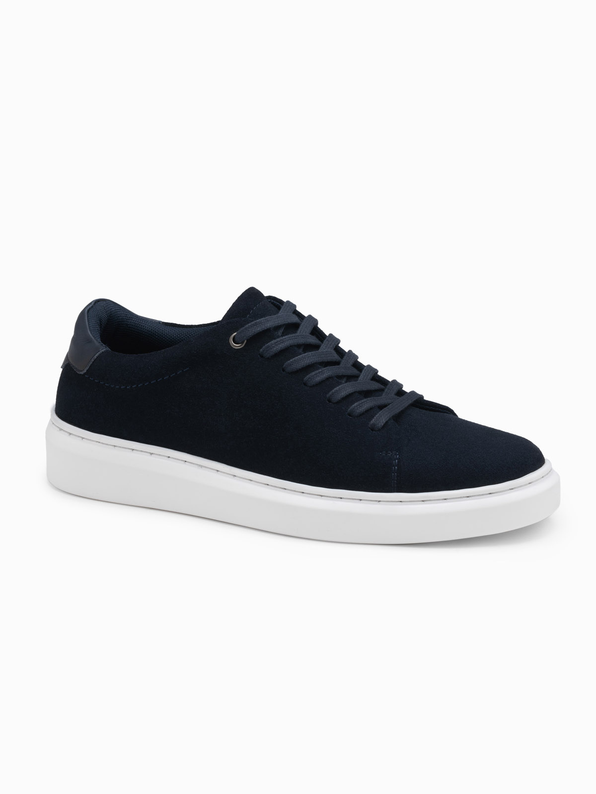 Ombre Classic men&#039;s soft suede sneaker shoes - navy blue