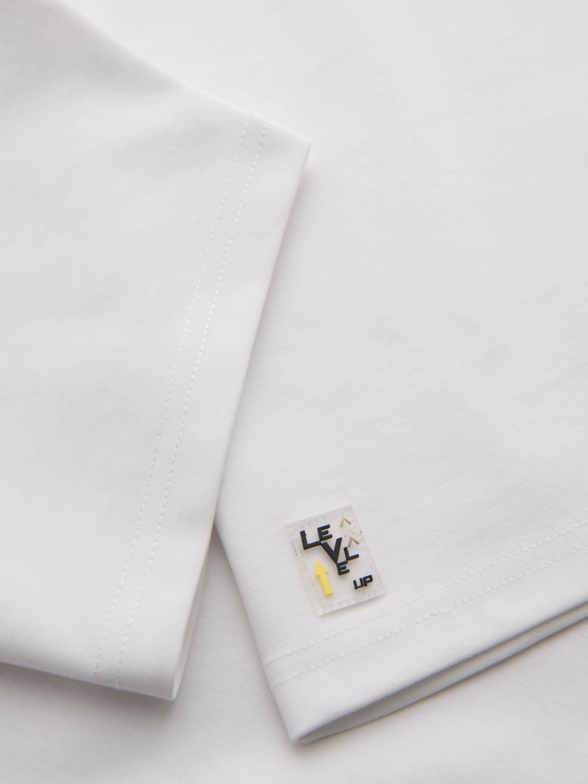 Ombre Men's COMFORT FIT T-shirt with raglan sleeves - off-white