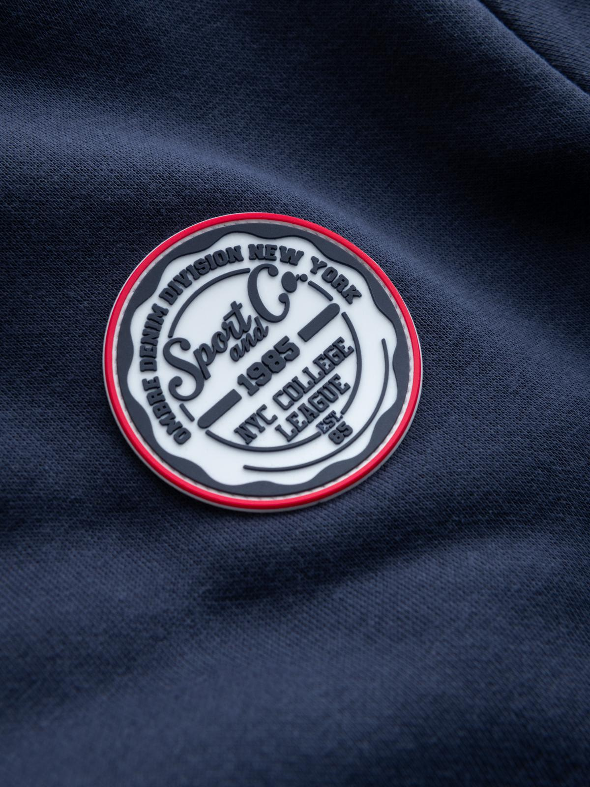 Hanorac cu guler rotund pentru bărbați, cu imprimeu ombre