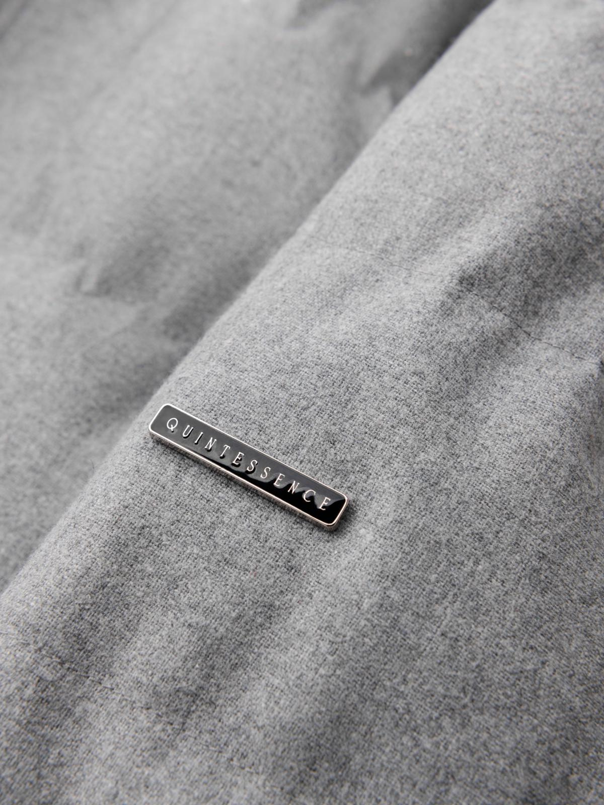 Ombre Men&#039;s lightweight jacket with mesh lining and hood - grey