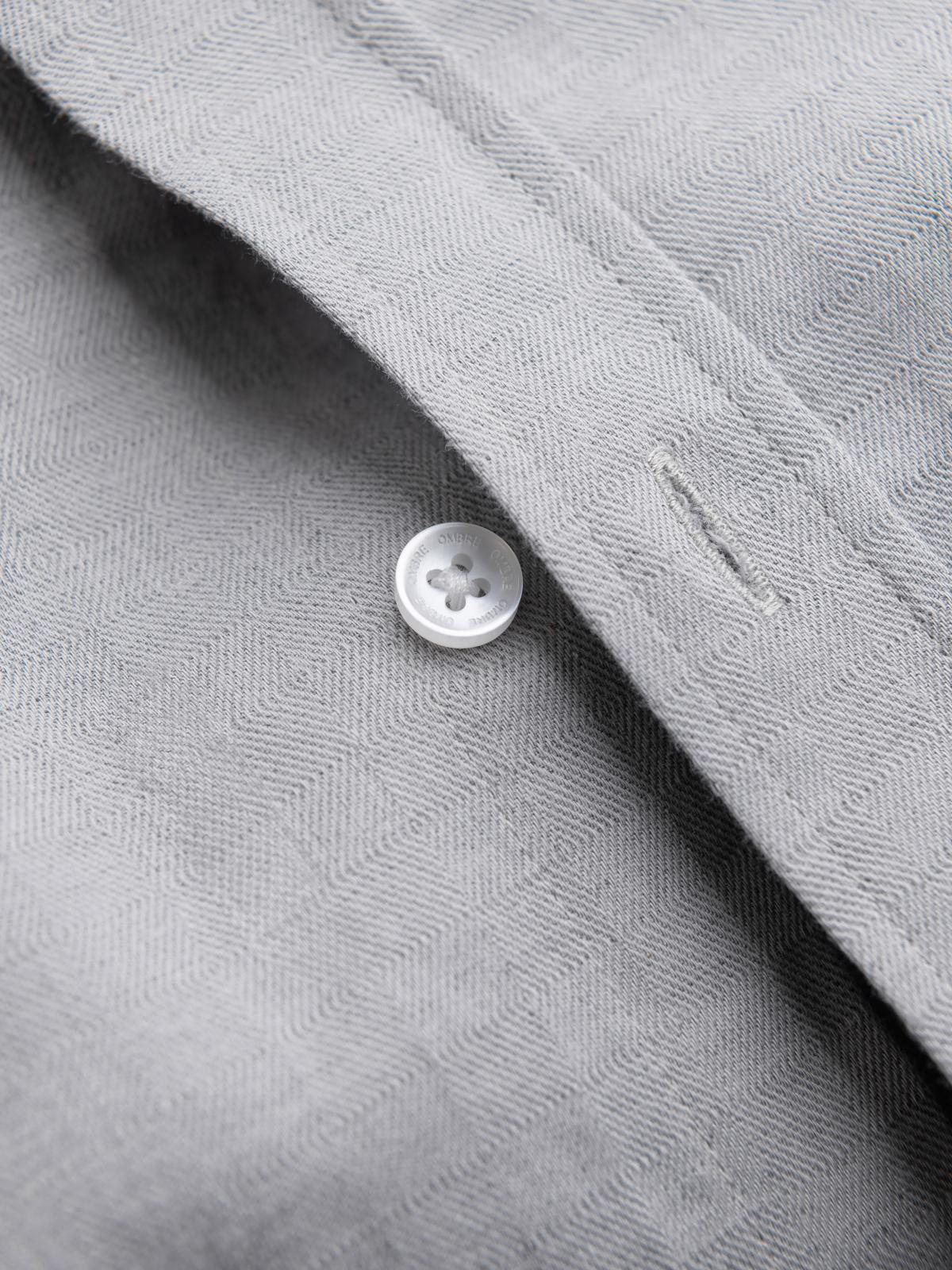 Ombre Men's SLIM FIT shirt in decorative fabric - gray
