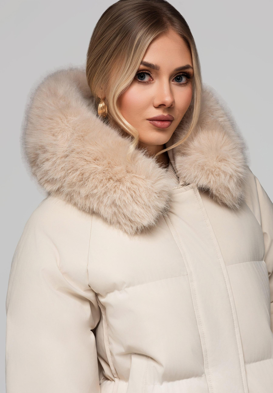 Edoti Women&#039;s insulated jacket with fur OW-JAHP-0105 v2