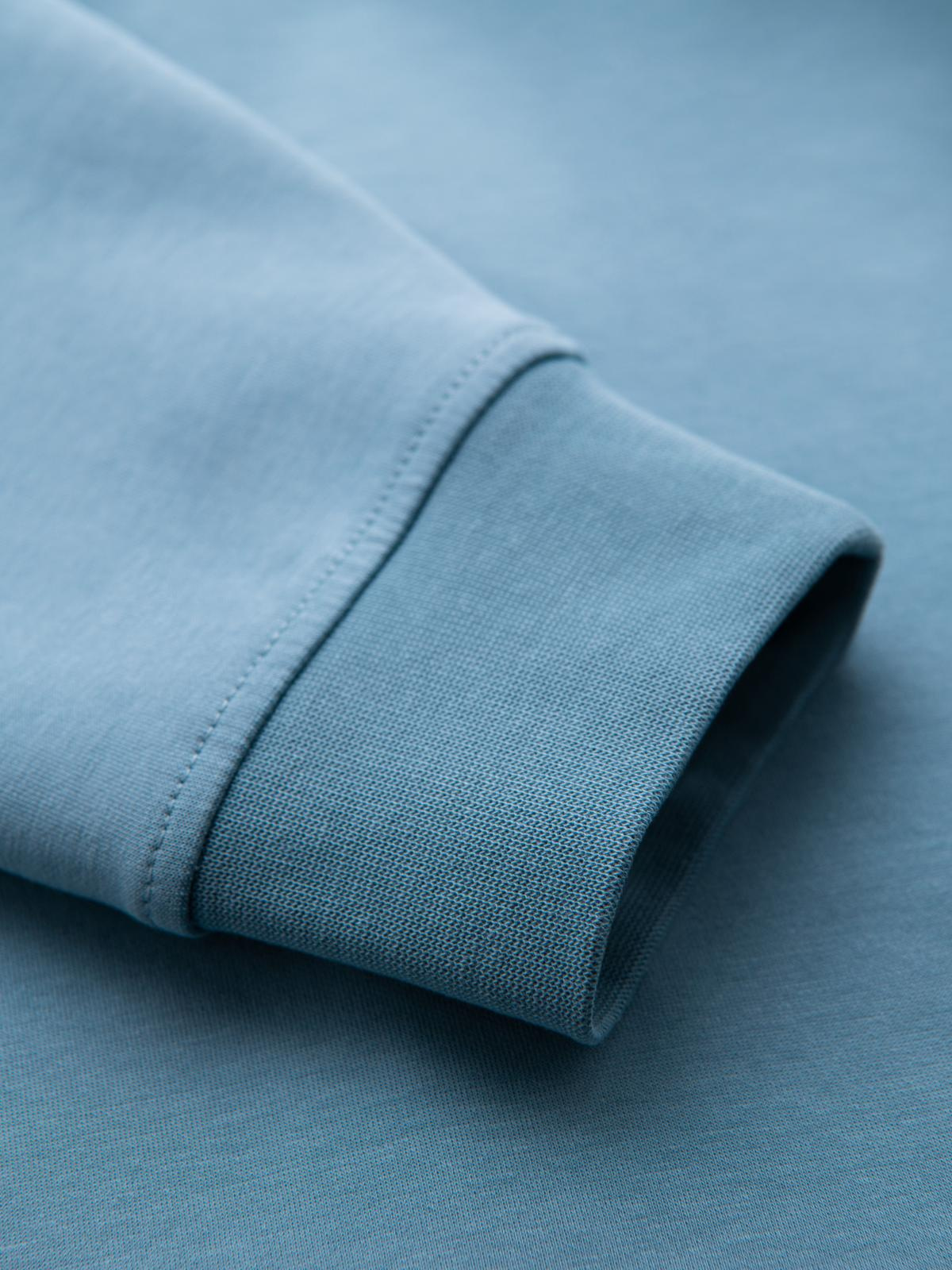 Ombre Unzipped hoodie sweatshirt in streetwear style - light blue
