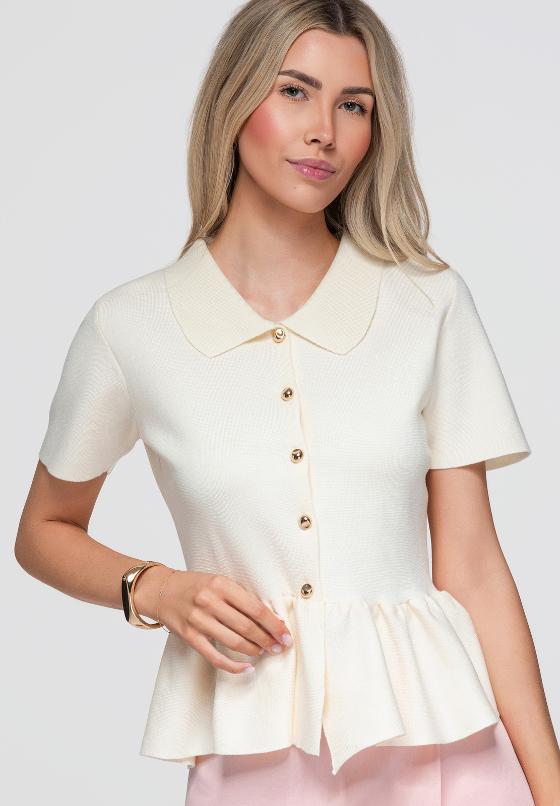 Ženska ombre peplum bluza