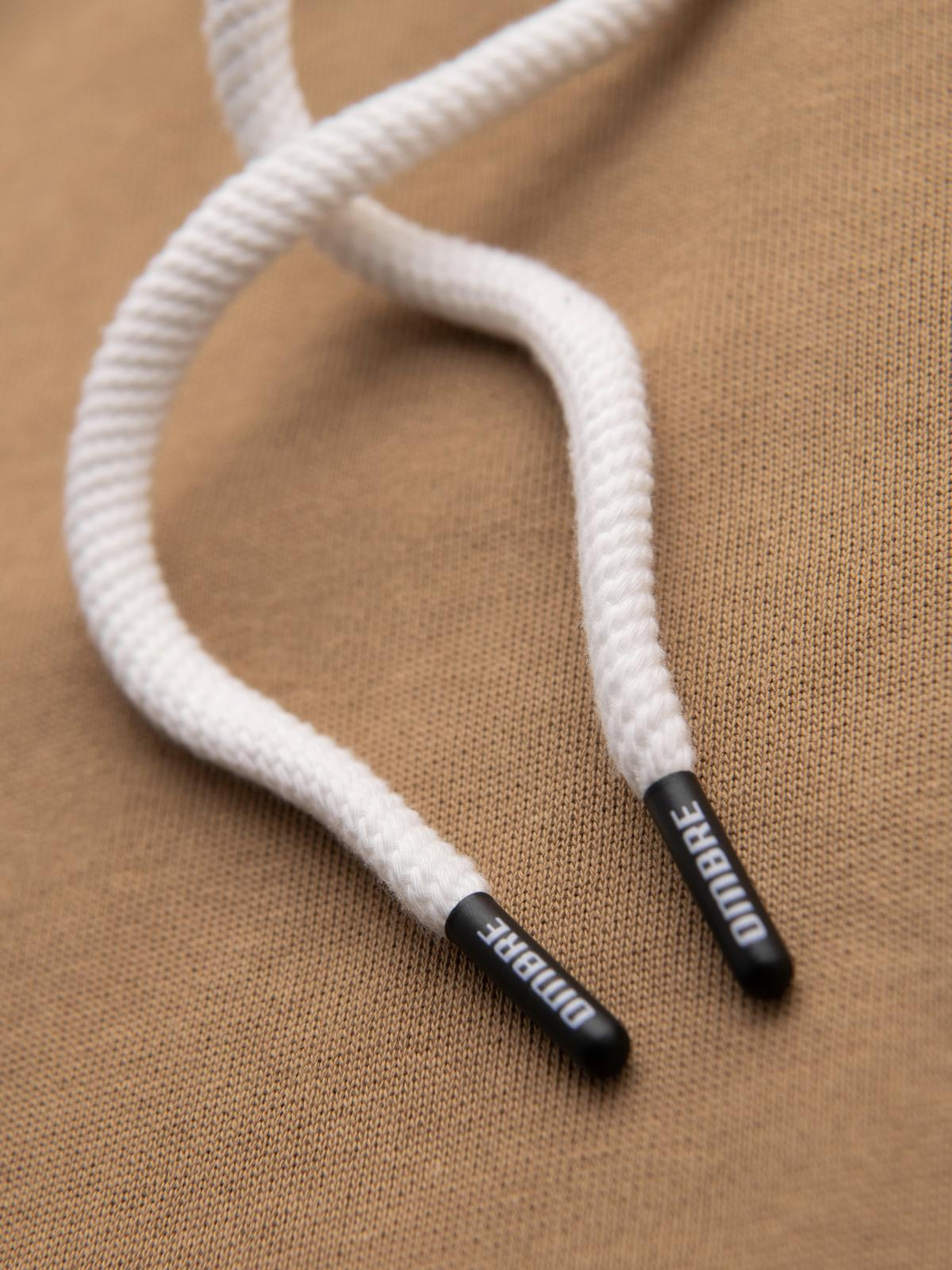 Ombre Men&#039;s kangaroo hooded sweatshirt - brown