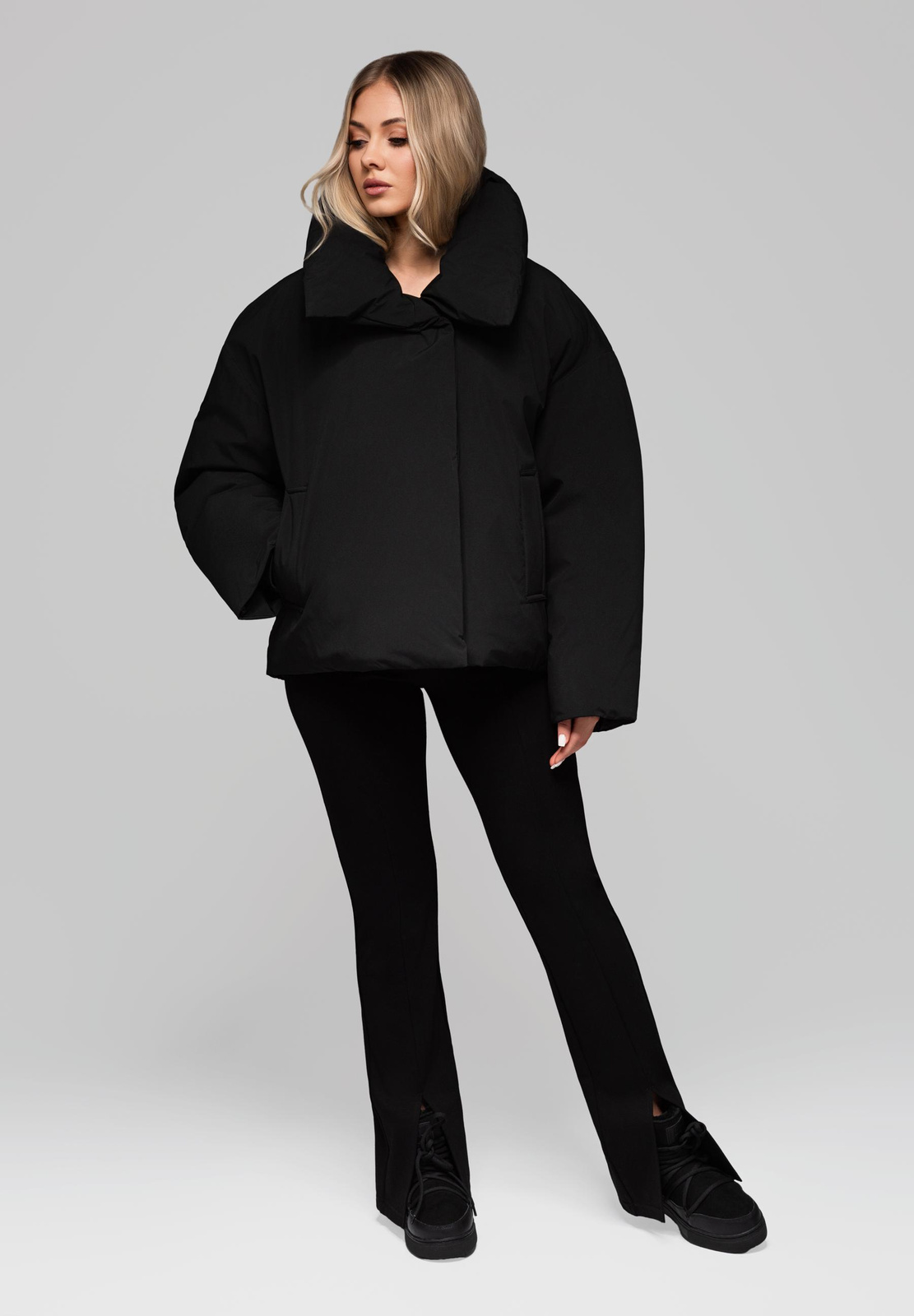 Edoti Women&#039;s quilted jacket with stand-up collar OW-JALP-0101 v1