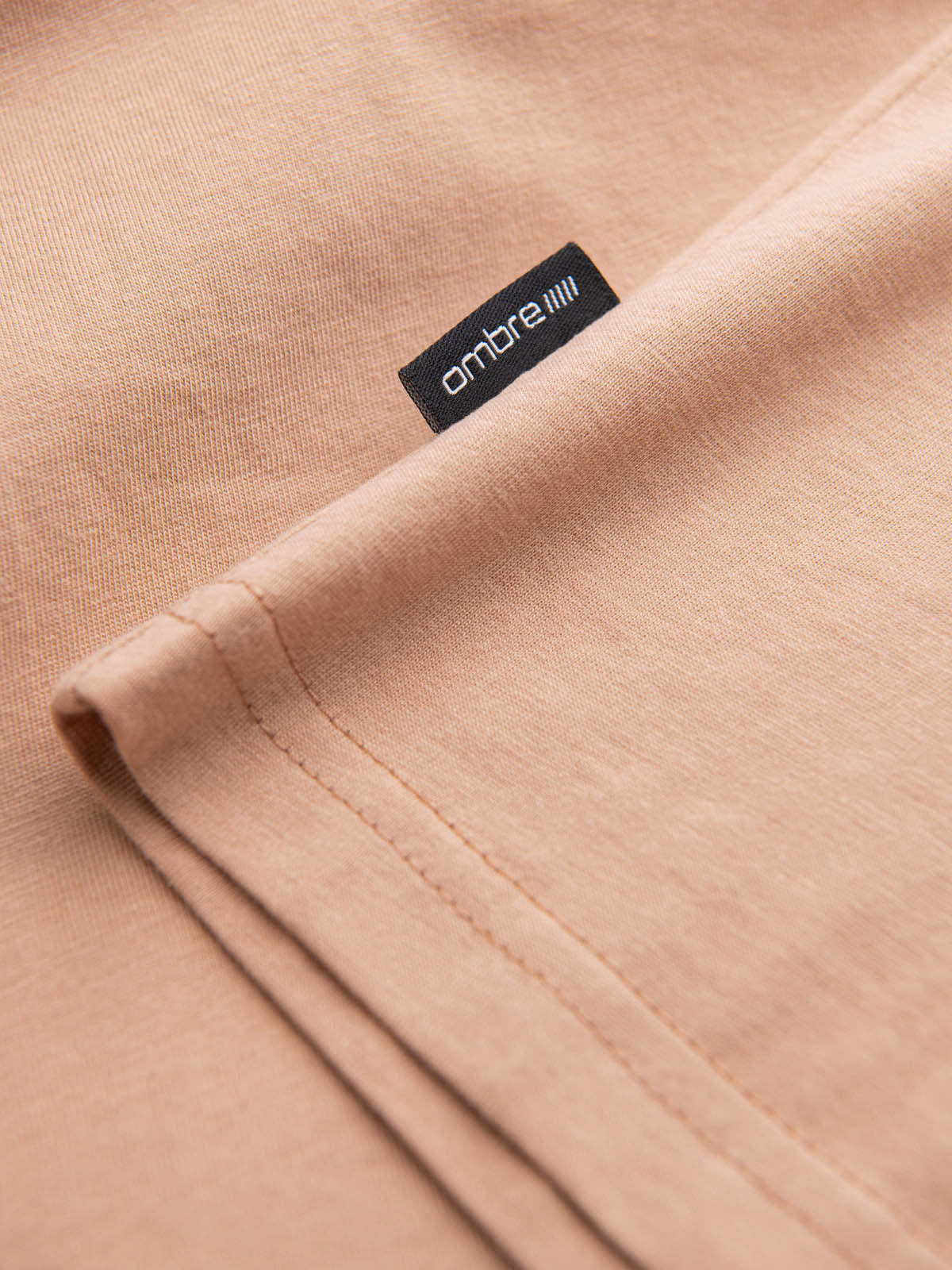 Ombre Classic BASIC men's cotton T-shirt - flesh-colored