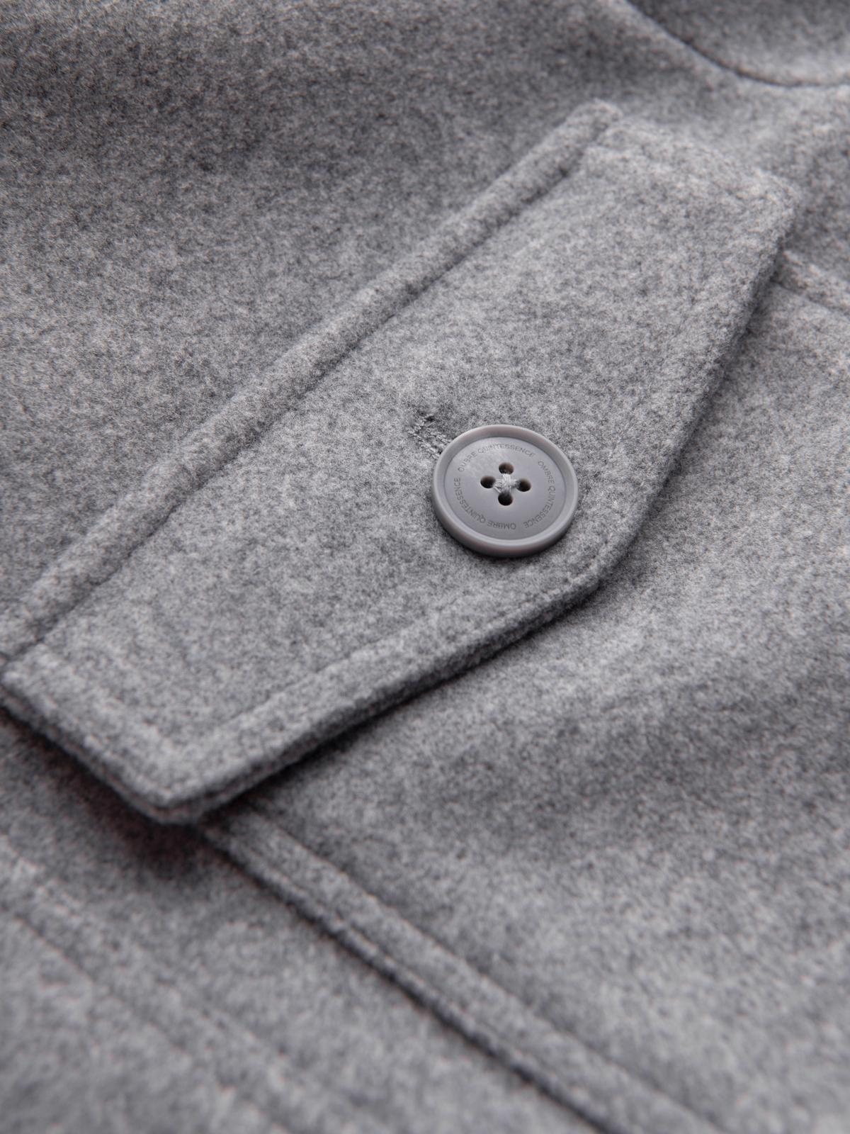 Ombre Men&#039;s lightweight fleece jacket with viscose - gray