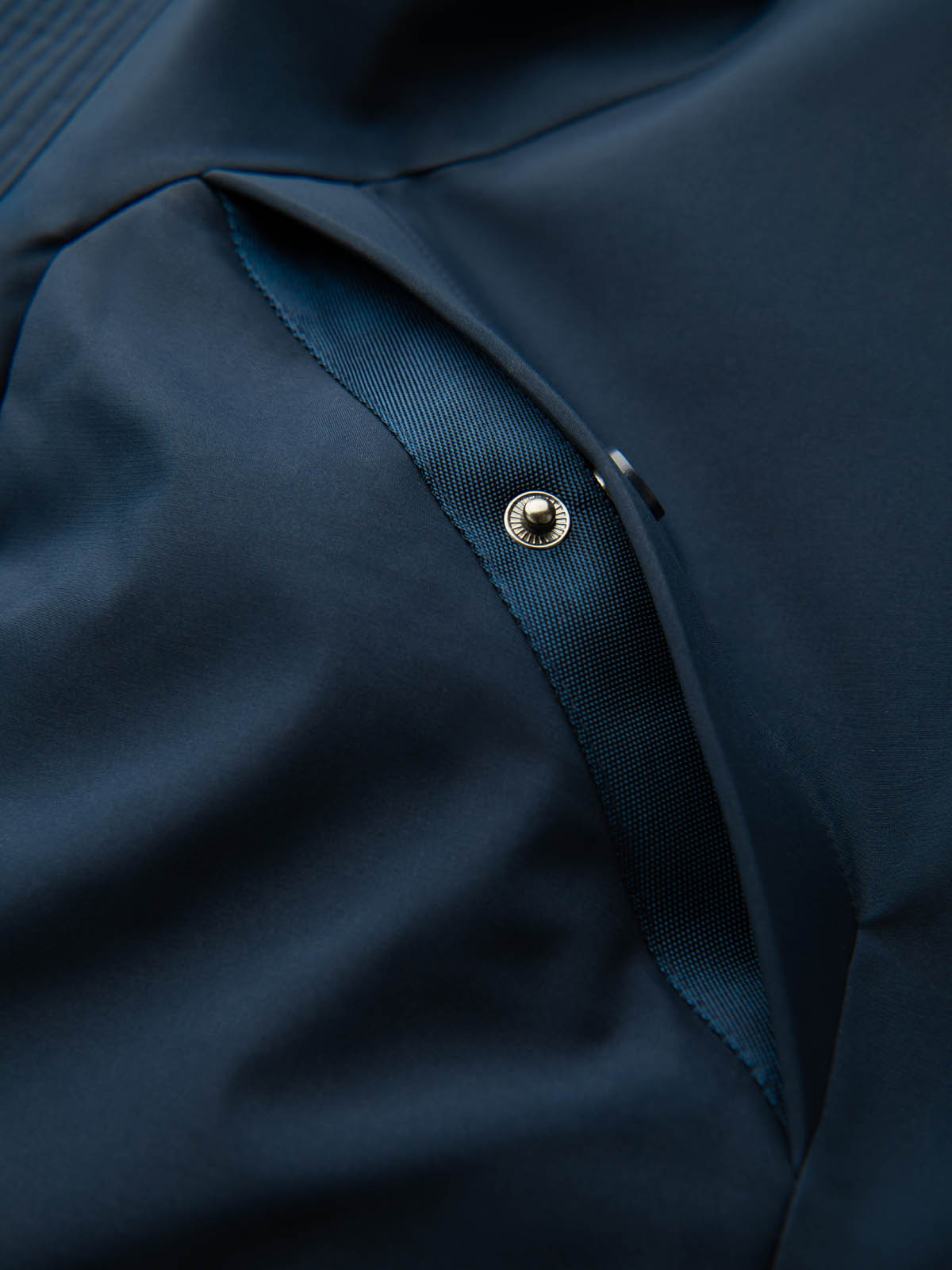 Ombre Men&#039;s long seasonal outdoor style jacket - navy blue