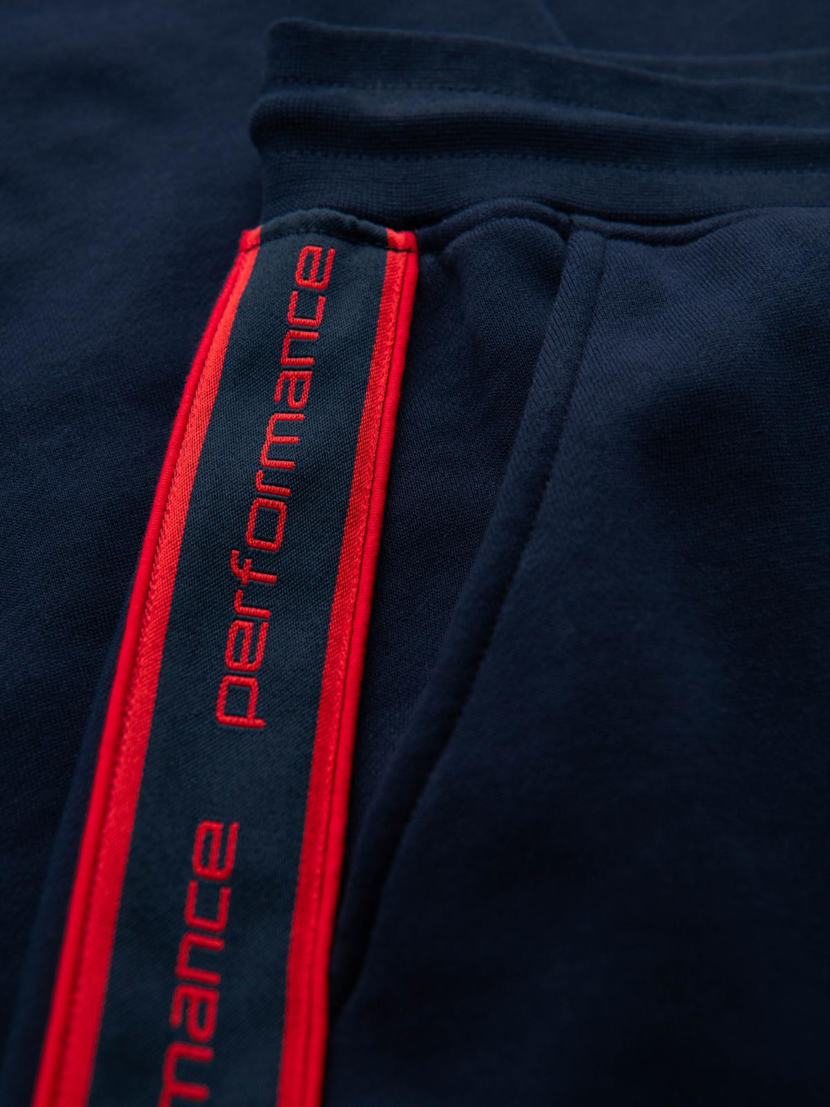 Ombre Men&#039;s sports jogger pants with stripes - navy blue