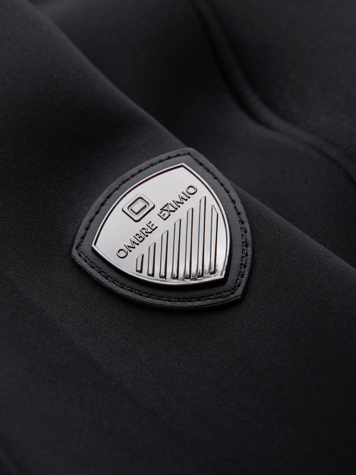 Ombre Men&#039;s quilted bomber jacket - black