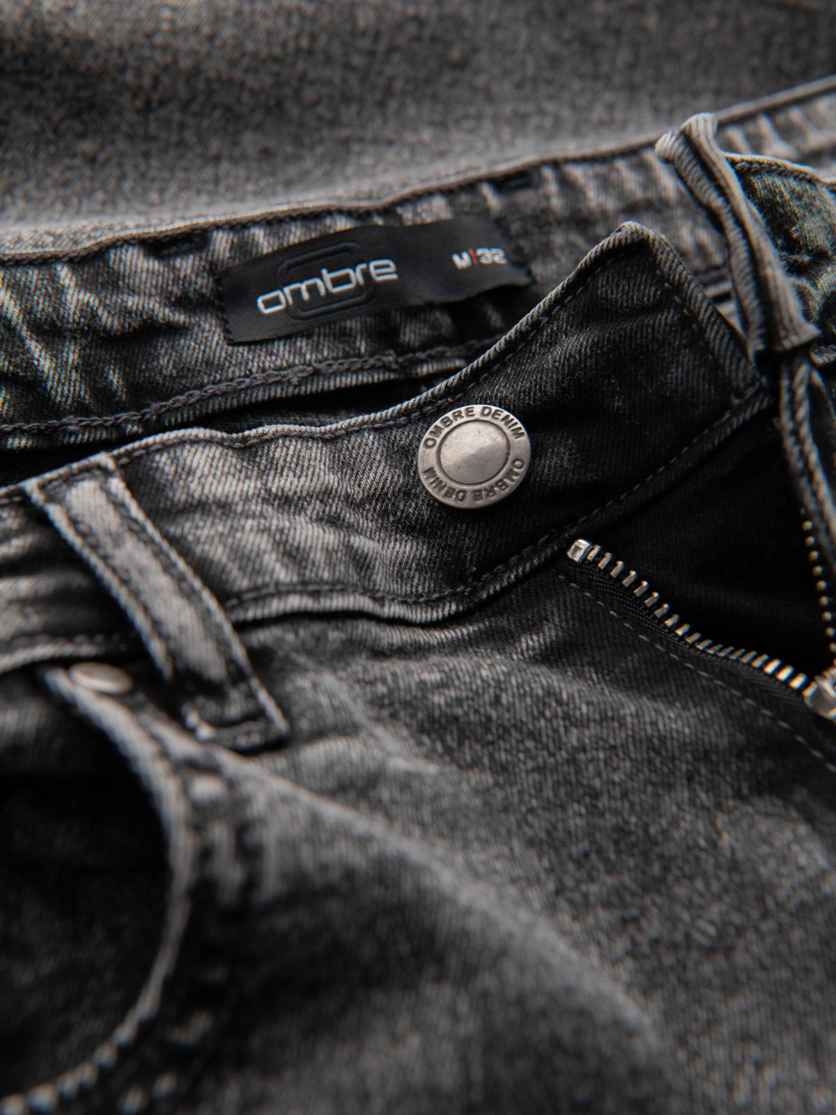 Ombre Men&#039;s classic washed REGULAR FIT jeans - gray