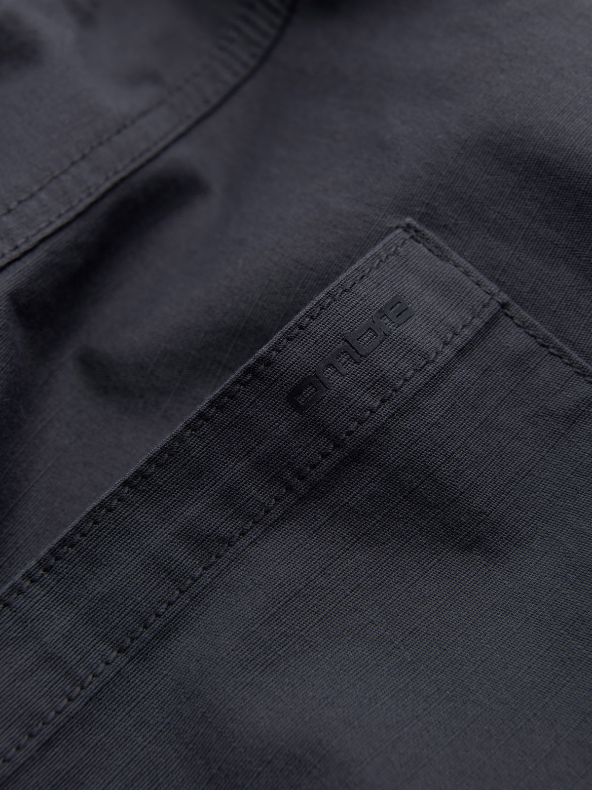 Ombre Men's JOGGER pants with stand-off and zippered cargo pockets - graphite