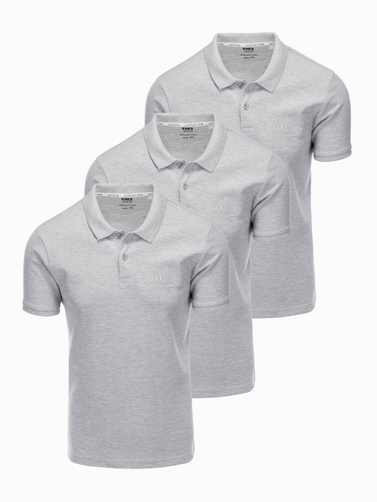 Ombre Cotton Polo Shirt Set 3-pack