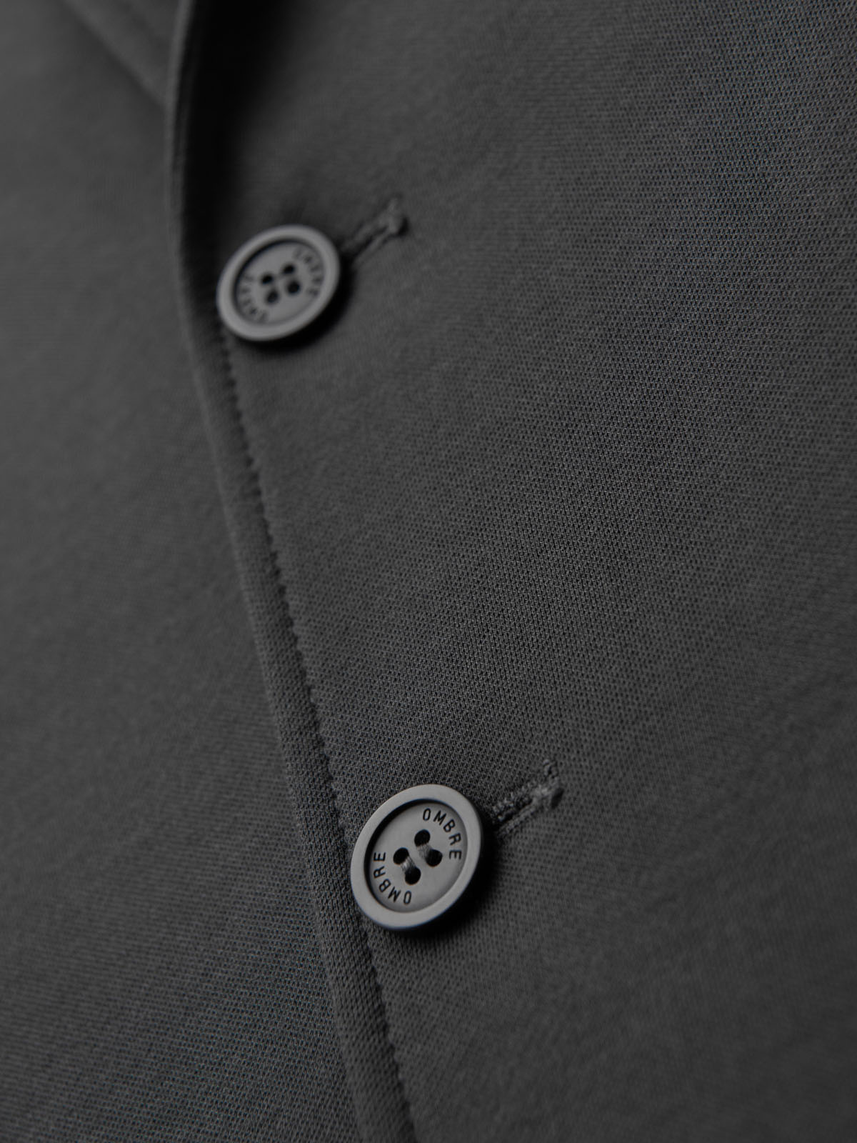 Ombre Men&#039;s SLIM knit jacket with subtle texture - graphite