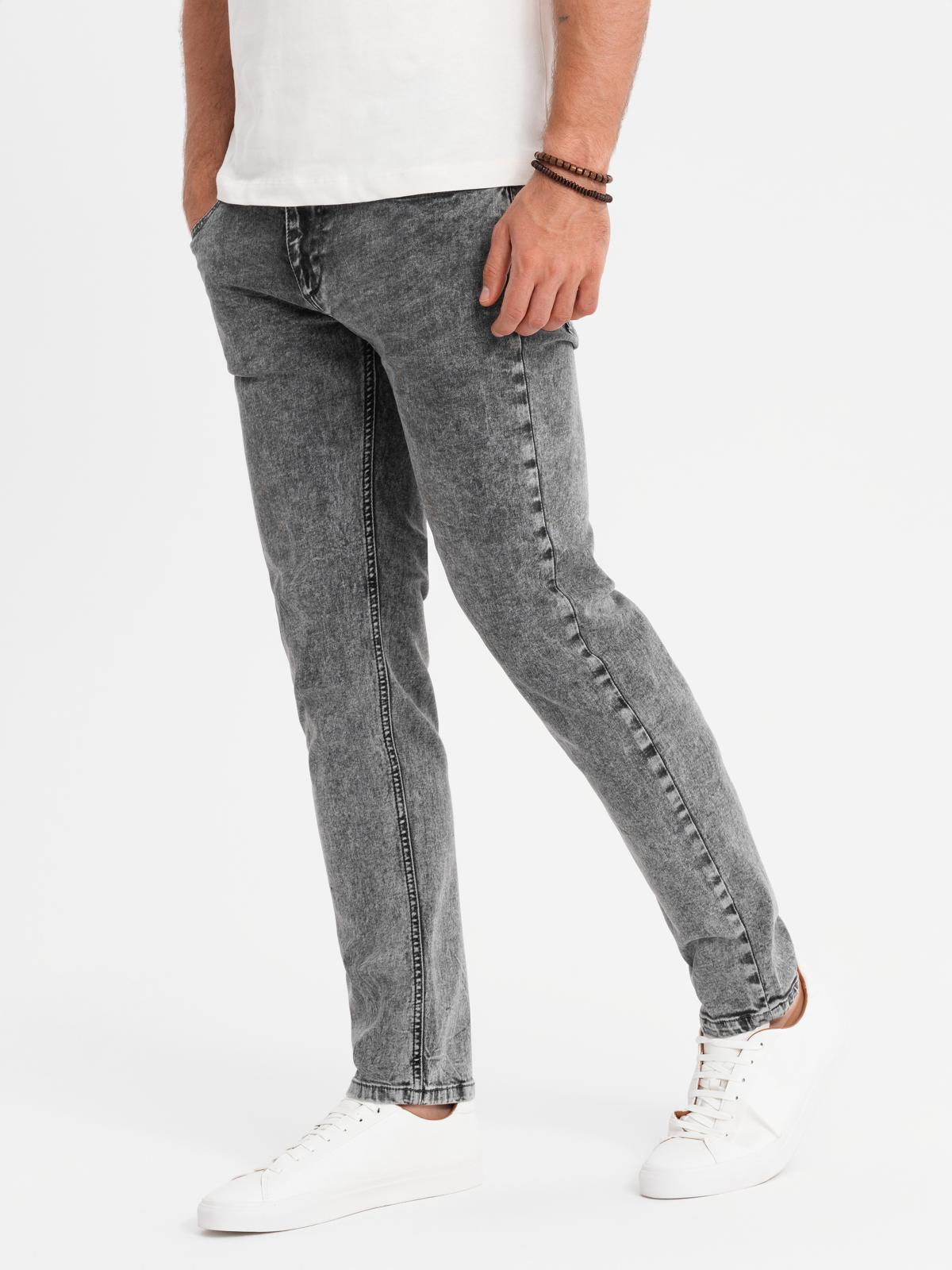 Ombre Men&#039;s classic washed REGULAR FIT jeans - gray